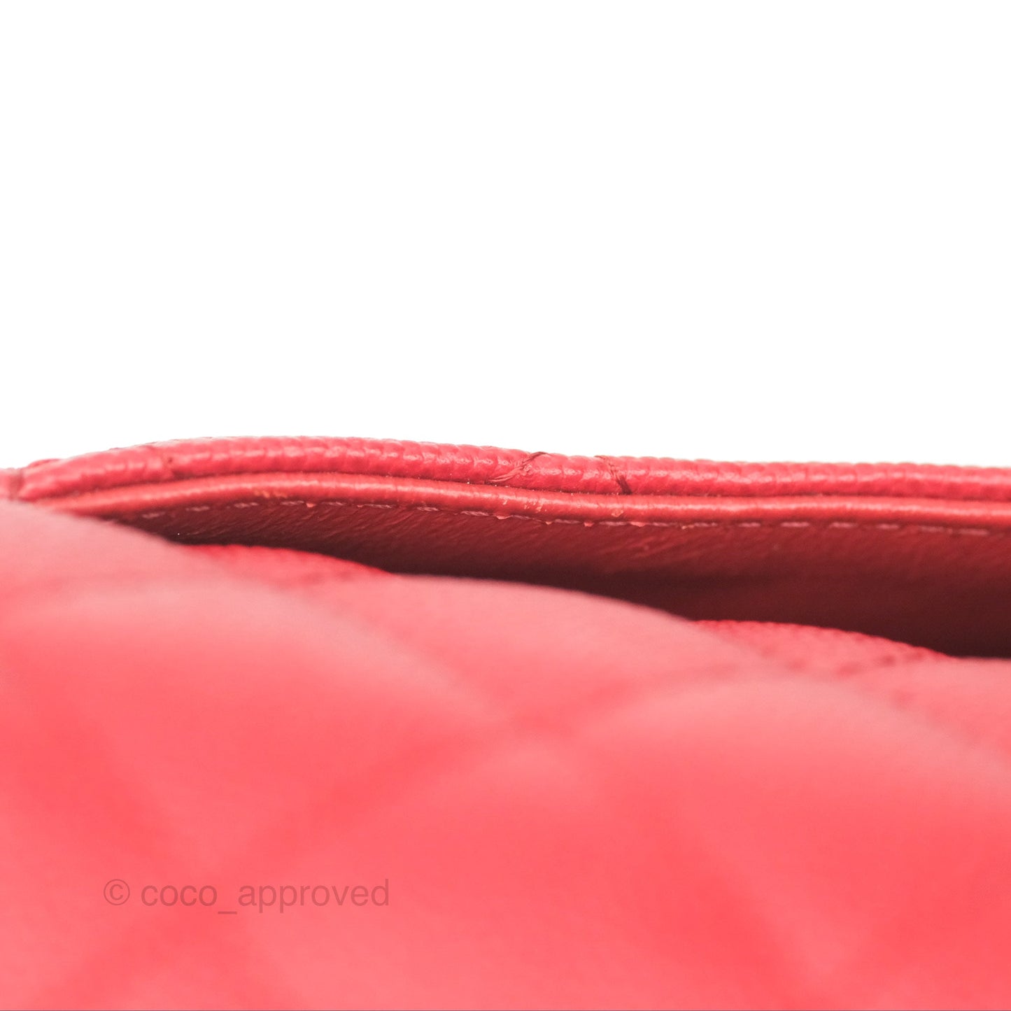 Chanel Quilted Mini Rectangular Red Caviar Silver Hardware