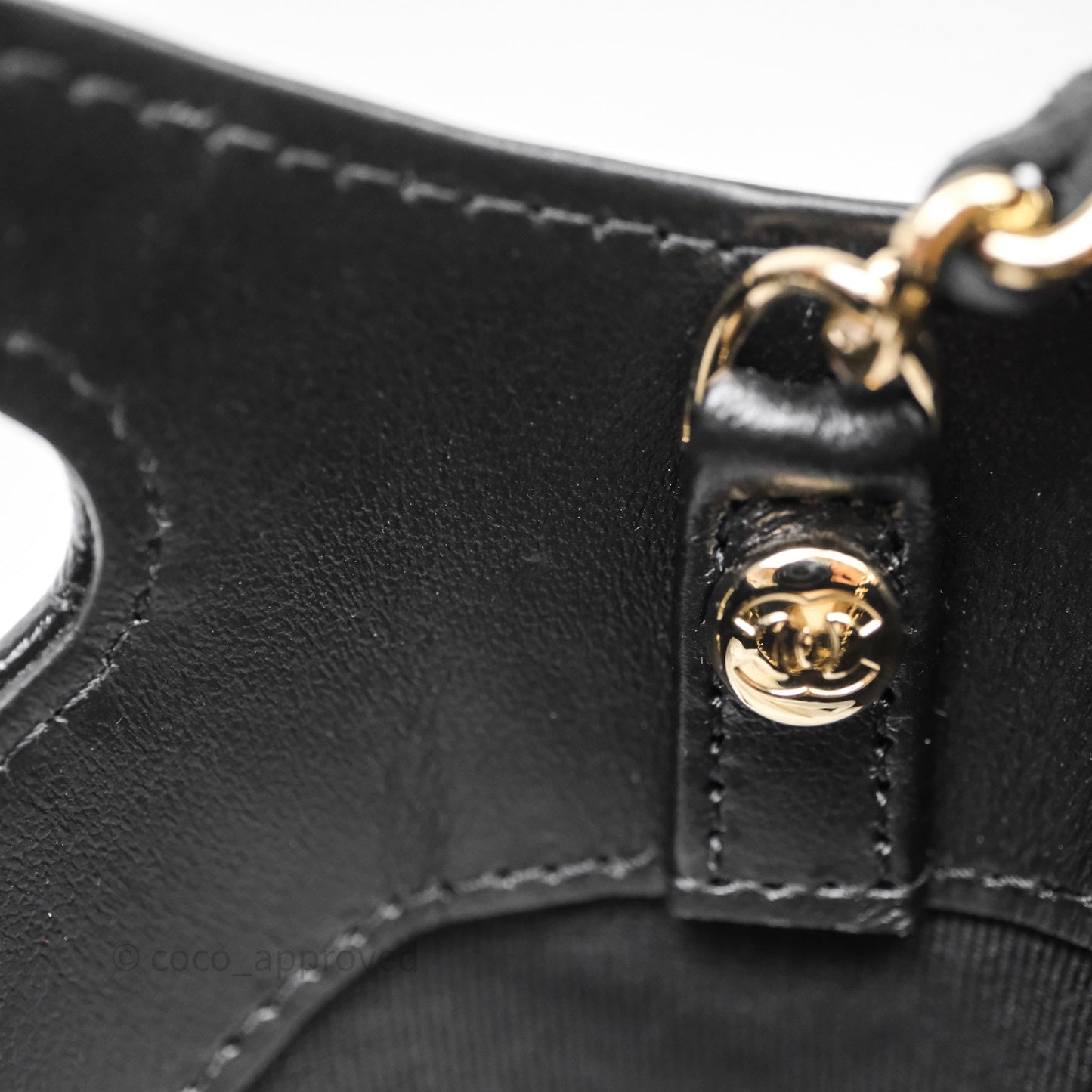 Chanel Nano 31 Black Shiny Lambskin Gold Hardware