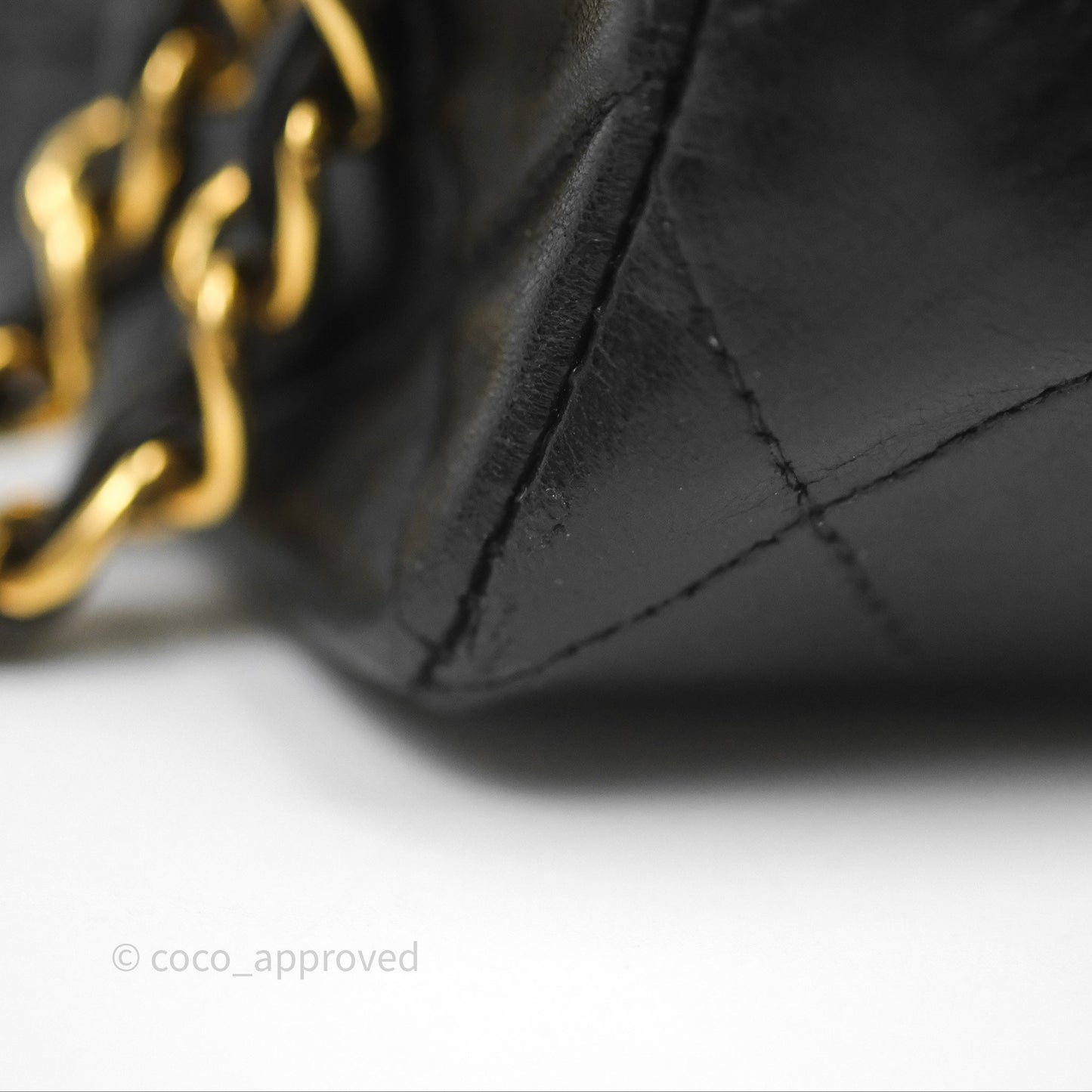 Chanel Classic Vintage Small Flap Black Lambskin 24K Gold Hardware