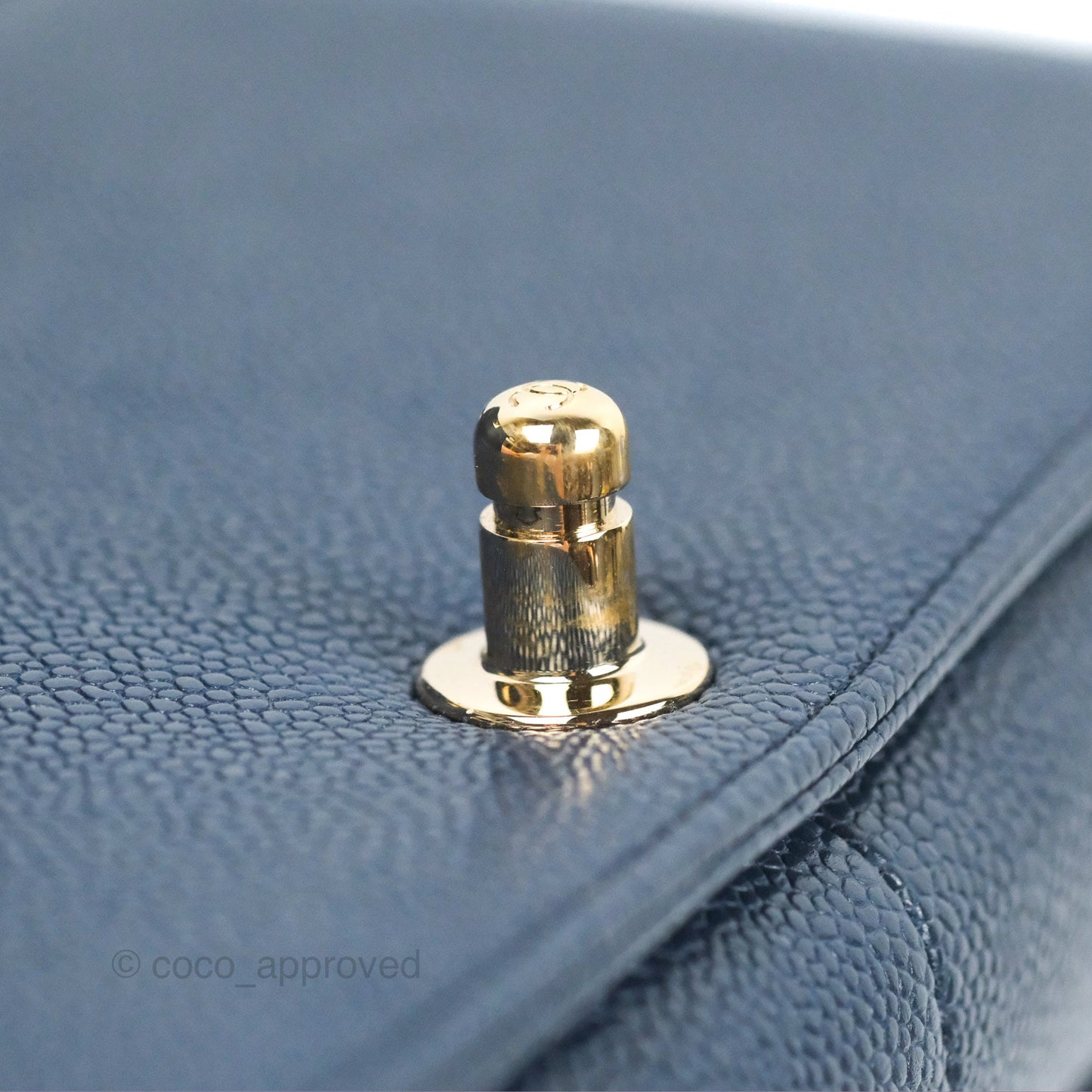 Chanel Quilted Medium Boy Navy Caviar Gold Hardware