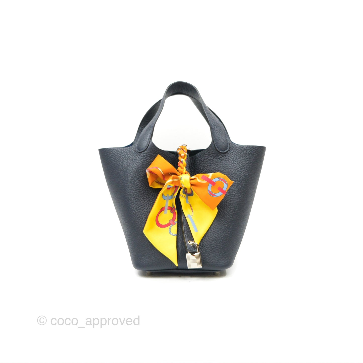 Hermès Picotin 18 Lock Bleu Nuit 2Z Palladium Hardware