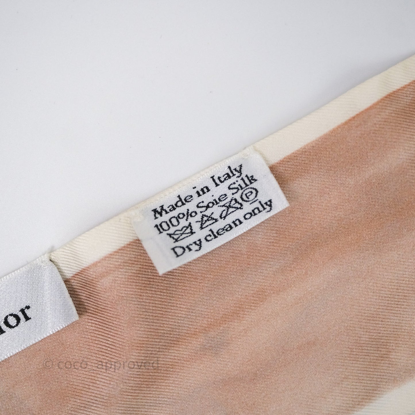 Christian Dior Silk Mitzah ABCDIOR "M" Twilly