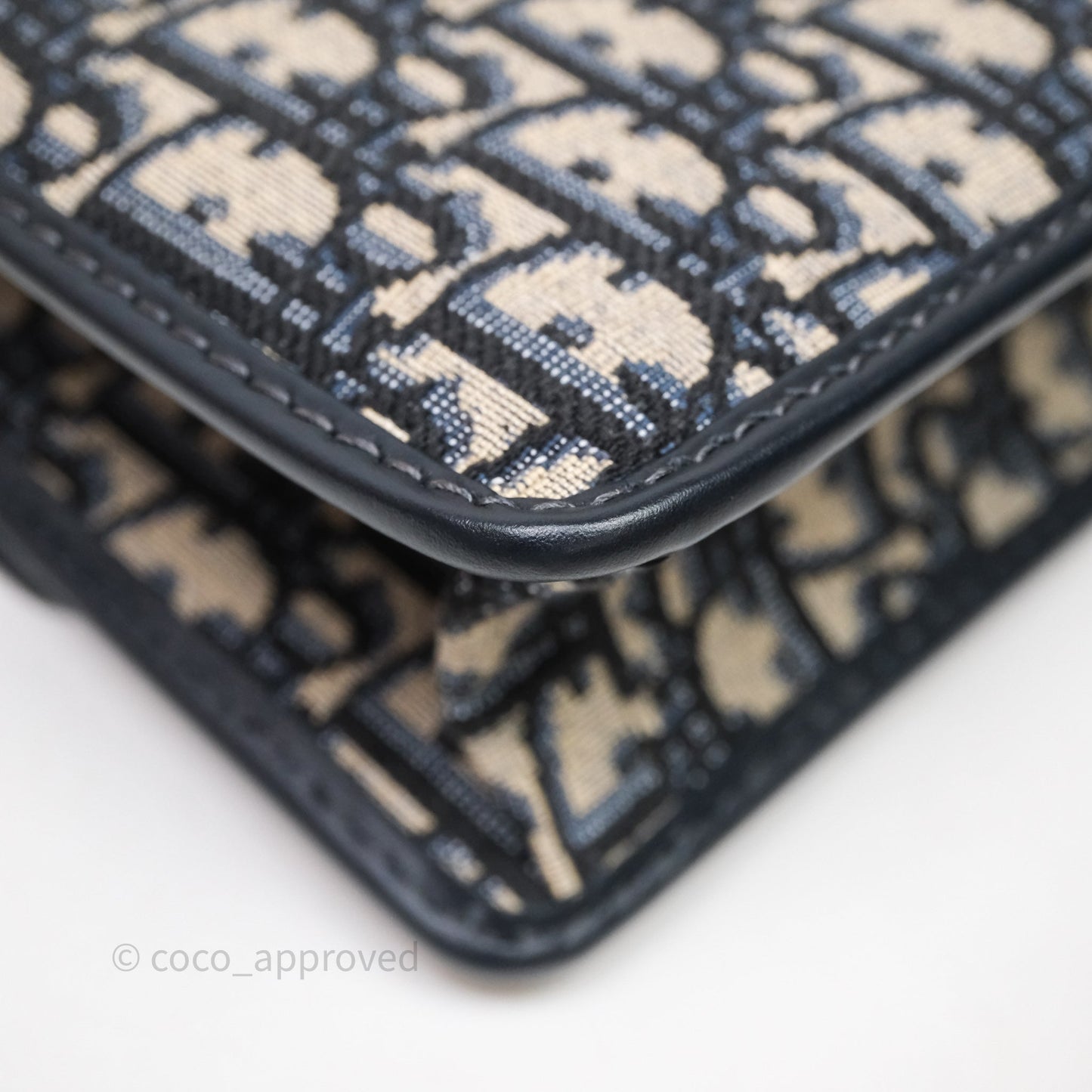 Christian Dior Small 30 Montaigne Bag Blue Dior Oblique Jacquard