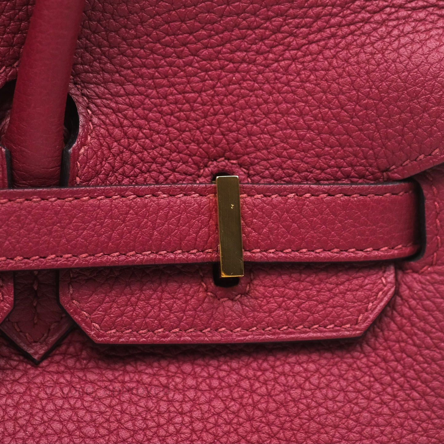Hermès Birkin 25 Retourne Rouge Grenat Togo Gold Hardware