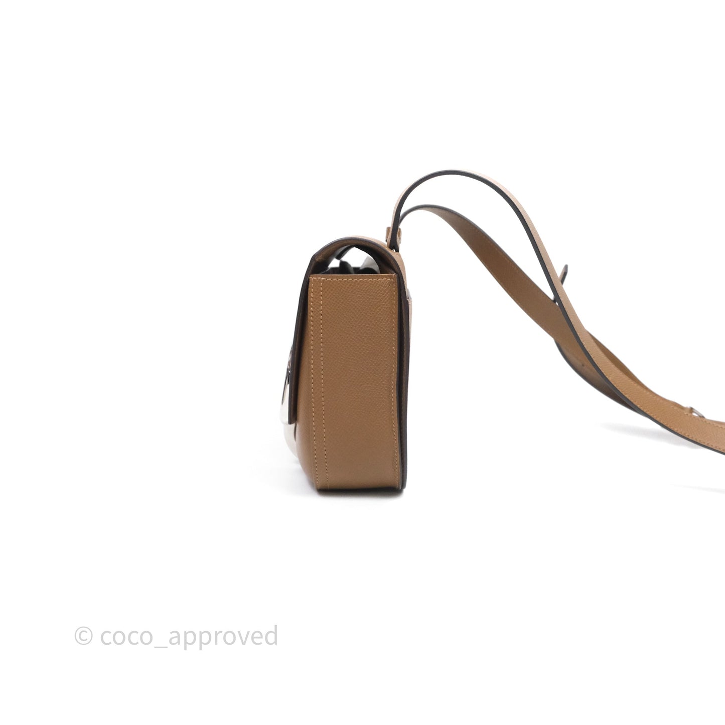 Hermès Della Cavalleria Mini Bag Alezan 3G Epsom Palladium Hardware