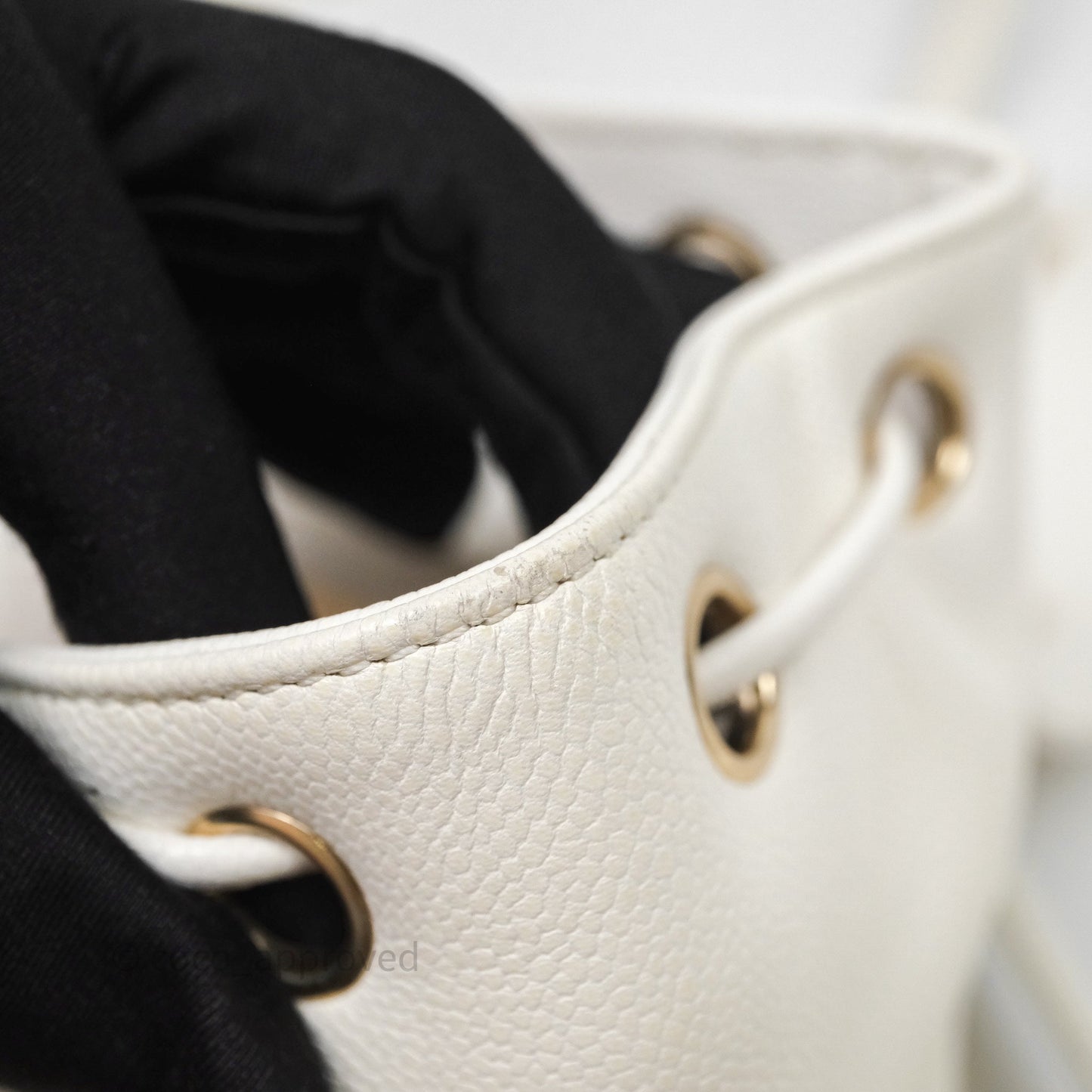 Chanel Quilted Business Affinity Backpack Ivory White Caviar Gold Hardware