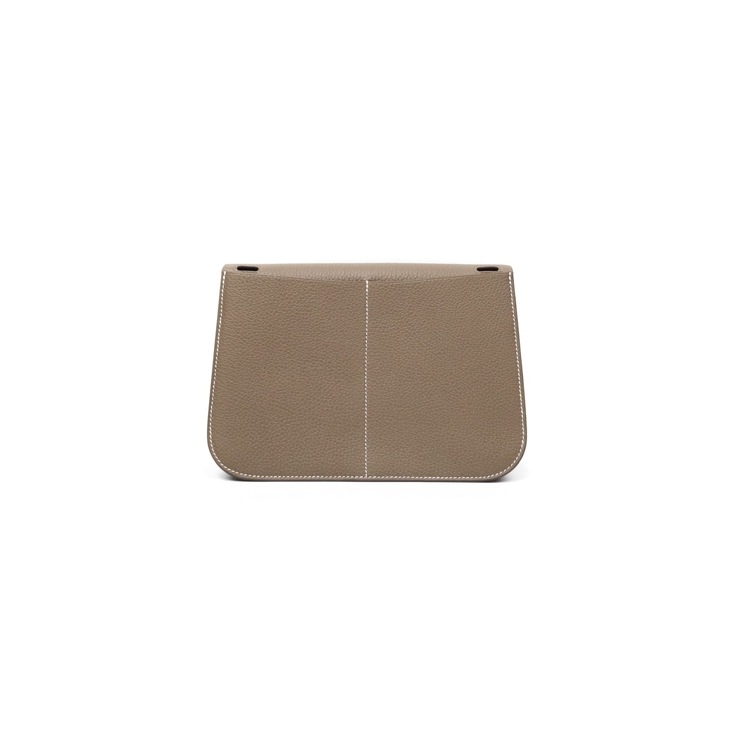 Hermès Halzan 25 Etoupe Clemence Palladium Hardware