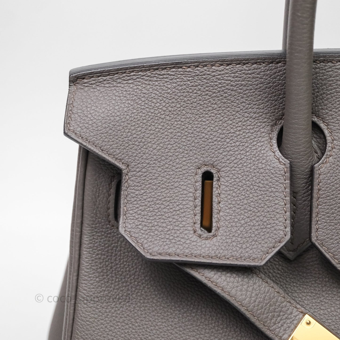 Hermès Birkin 30 Gris Asphalte Togo Gold Hardware