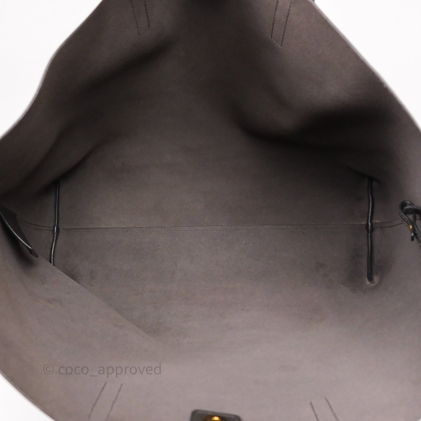 Saint Laurent Large Shopping Tote Dark Grey Calfskin