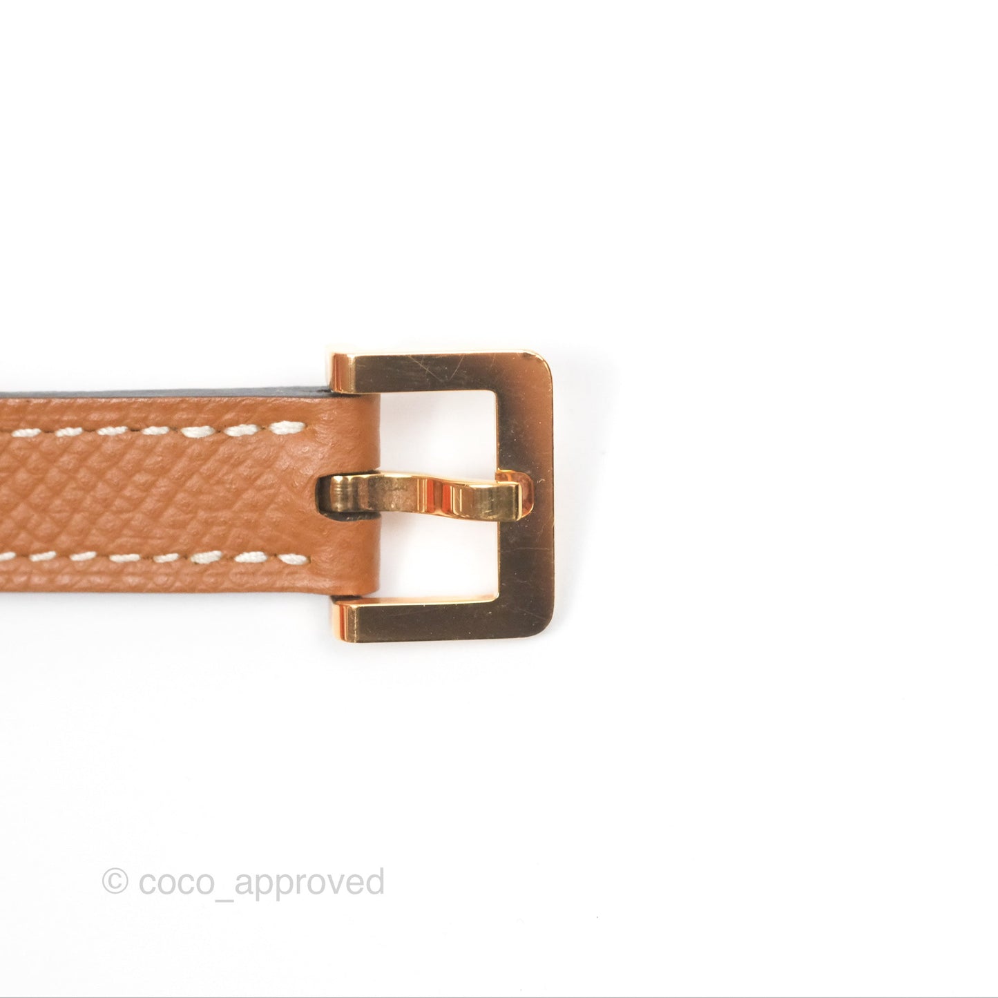 Hermès Pop H 15 Belt Epsom Gold Rose Gold Hardware