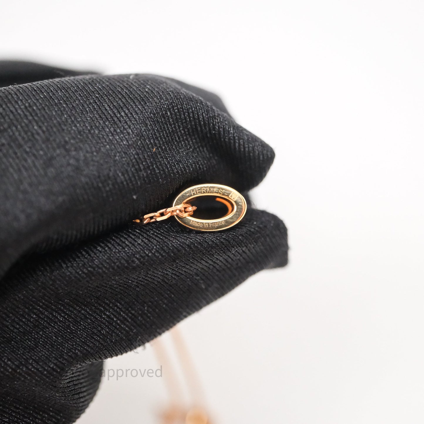 Hermès Mini Pop H Pendant Necklace Black Noir Rose Gold Hardware