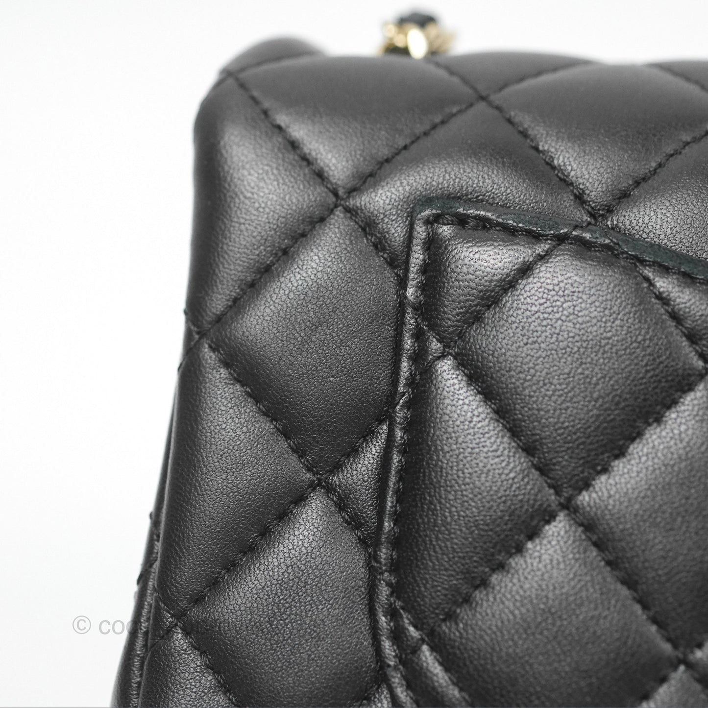 Chanel Ball Crush Mini Rectangular Black Lambskin Gold Hardware 23C
