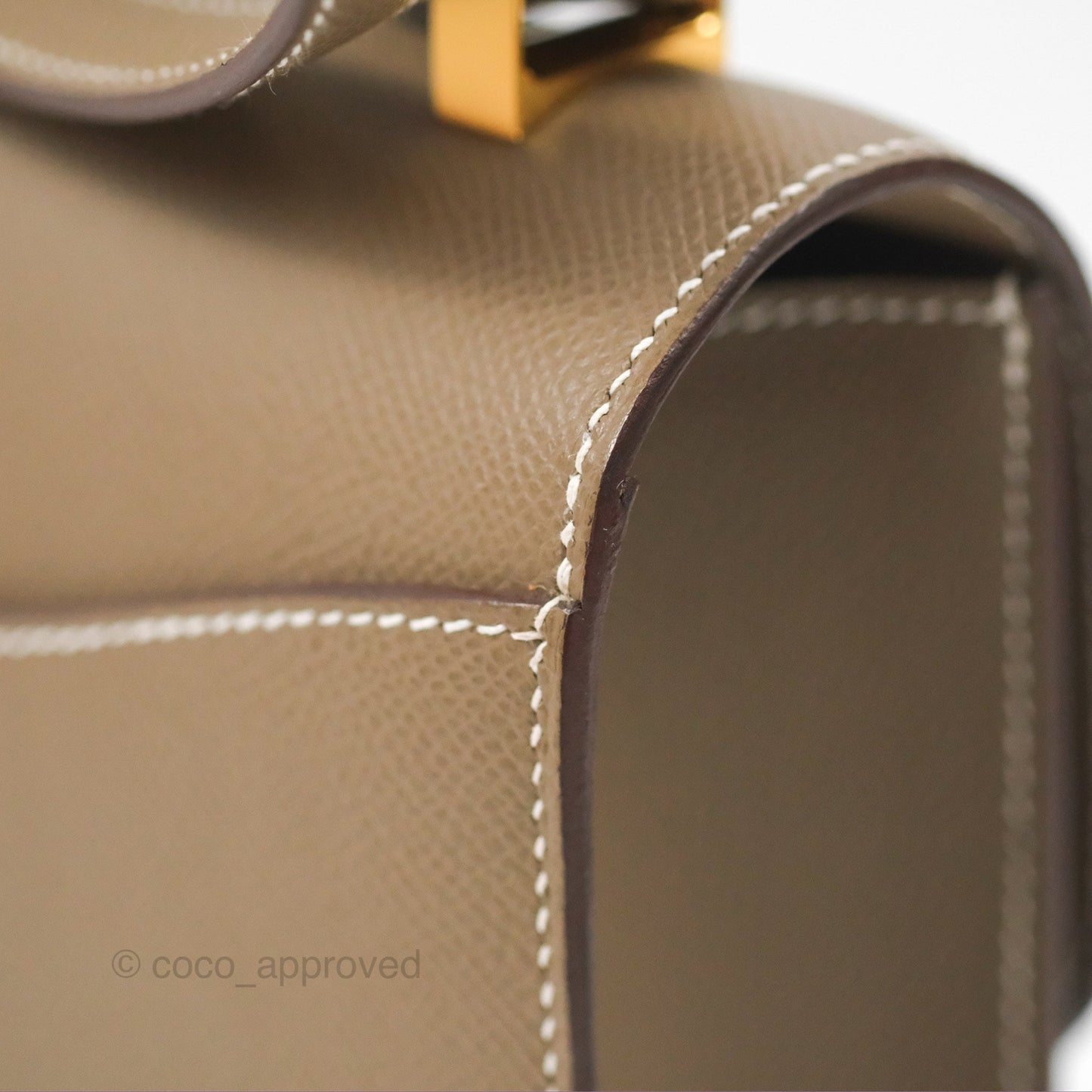 Hermès Constance 24 with Mirror Etoupe Epsom Gold Hardware