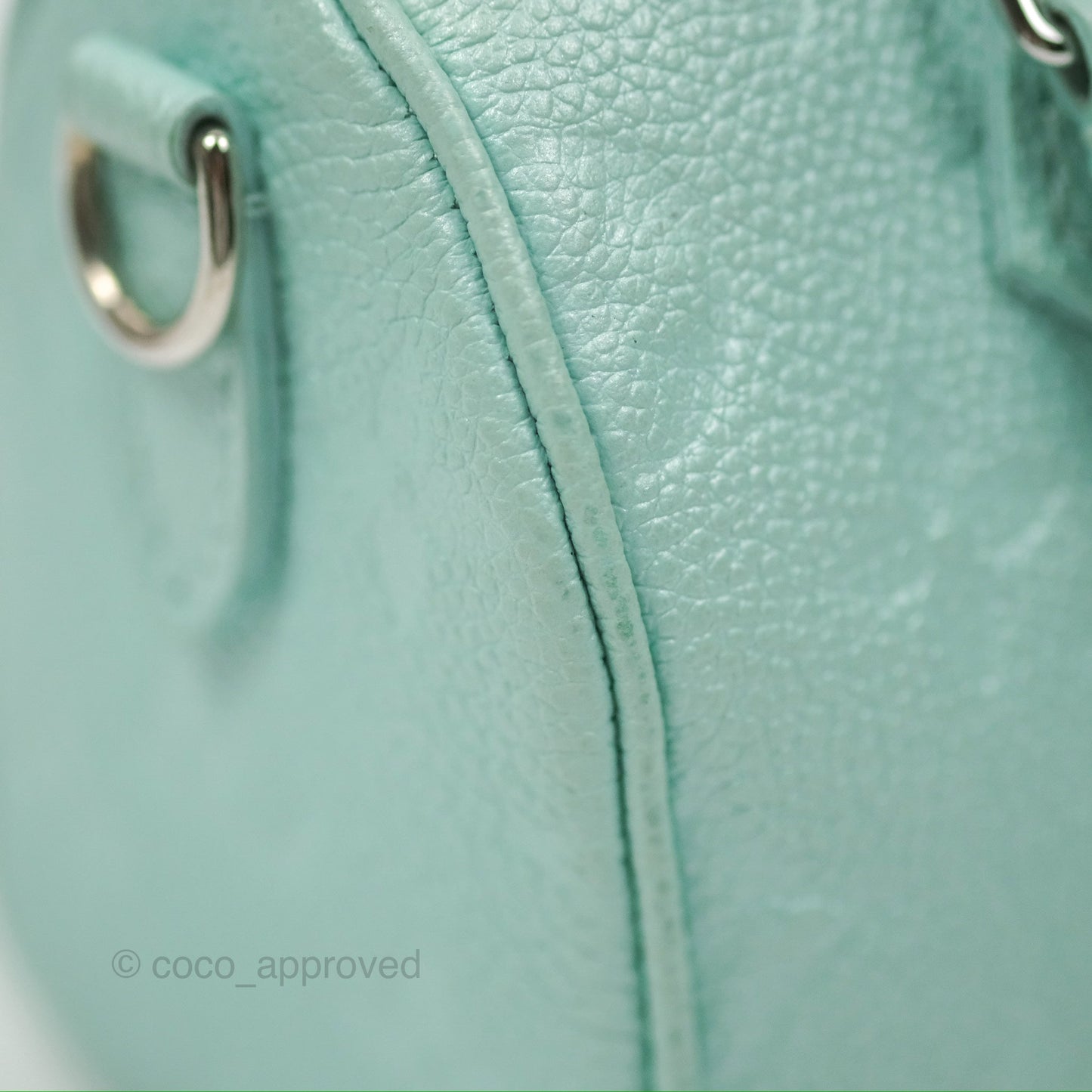 Louis Vuitton Nano Speedy Monogram Empreinte Pearly Lagoon Blue