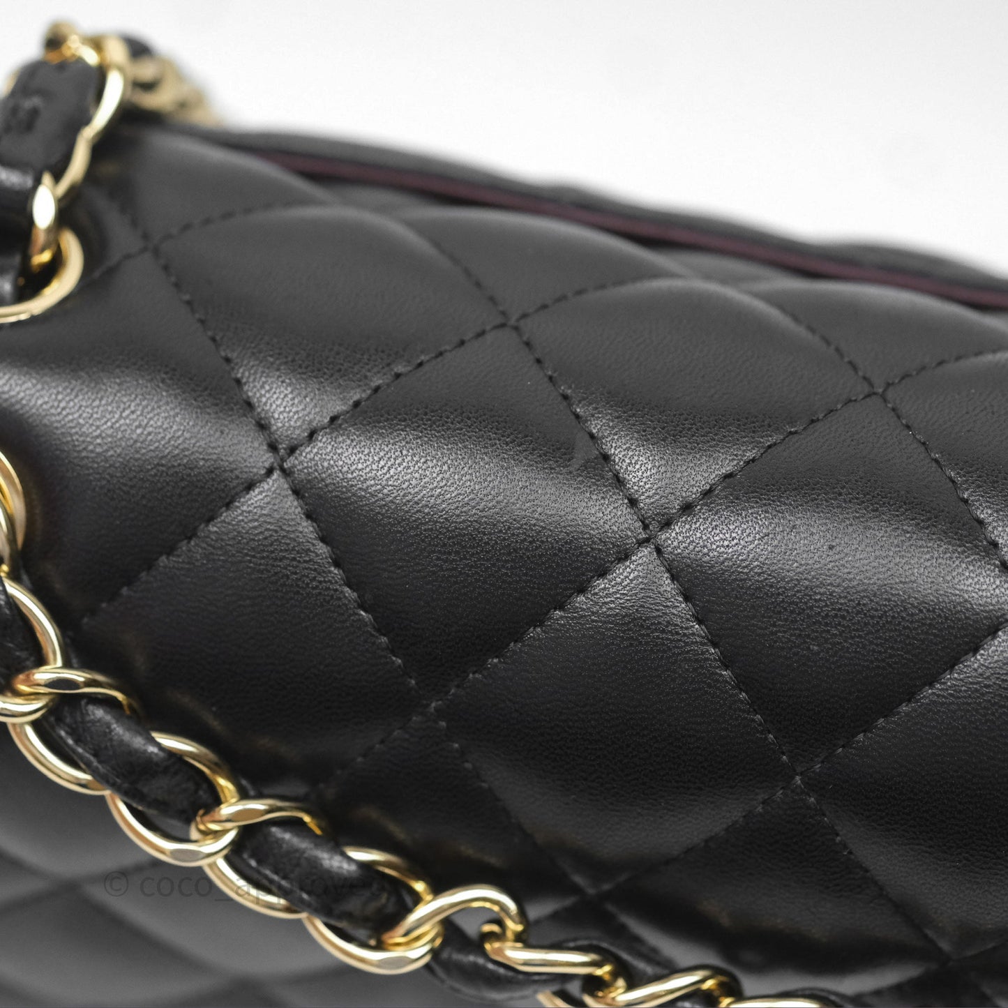 Chanel Jumbo Double Flap Black Lambskin Gold Hardware