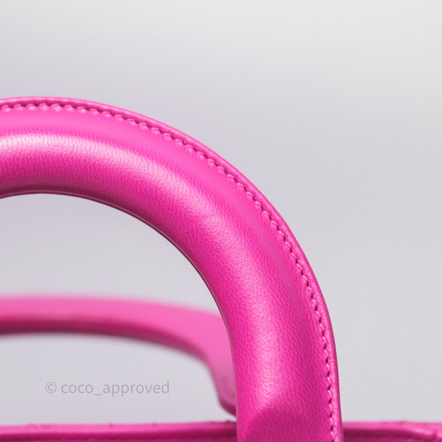 Christian Dior Small Lady Dior My ABCDior Magenta Cannage Lambskin