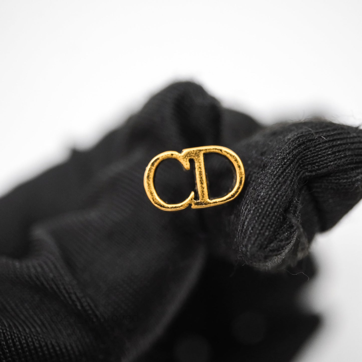 Christian Dior J'Adior Bee Earrings Aged Gold Tone