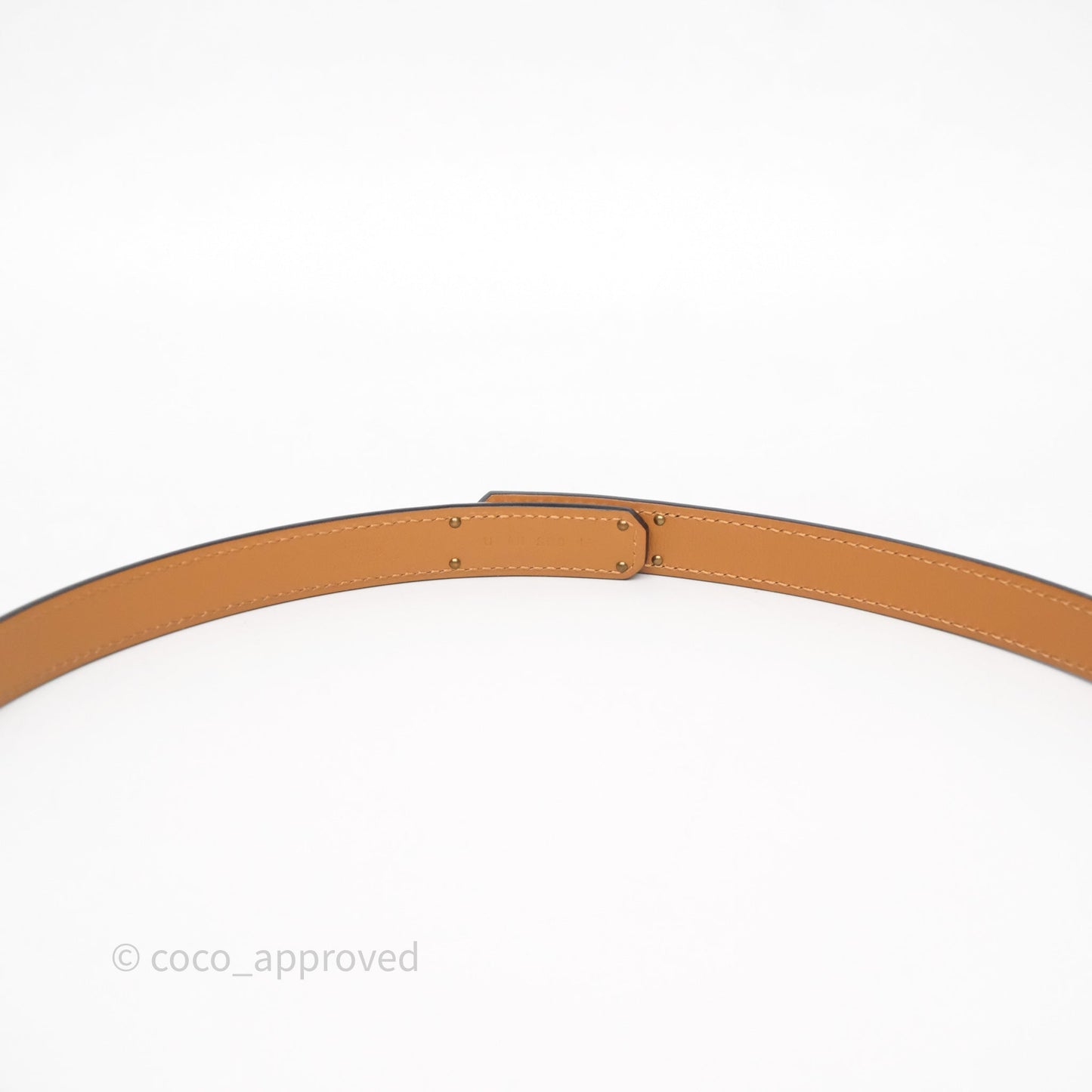 Hermès Kelly Buckle Belt Etoupe 18 Epsom Rose Gold Hardware