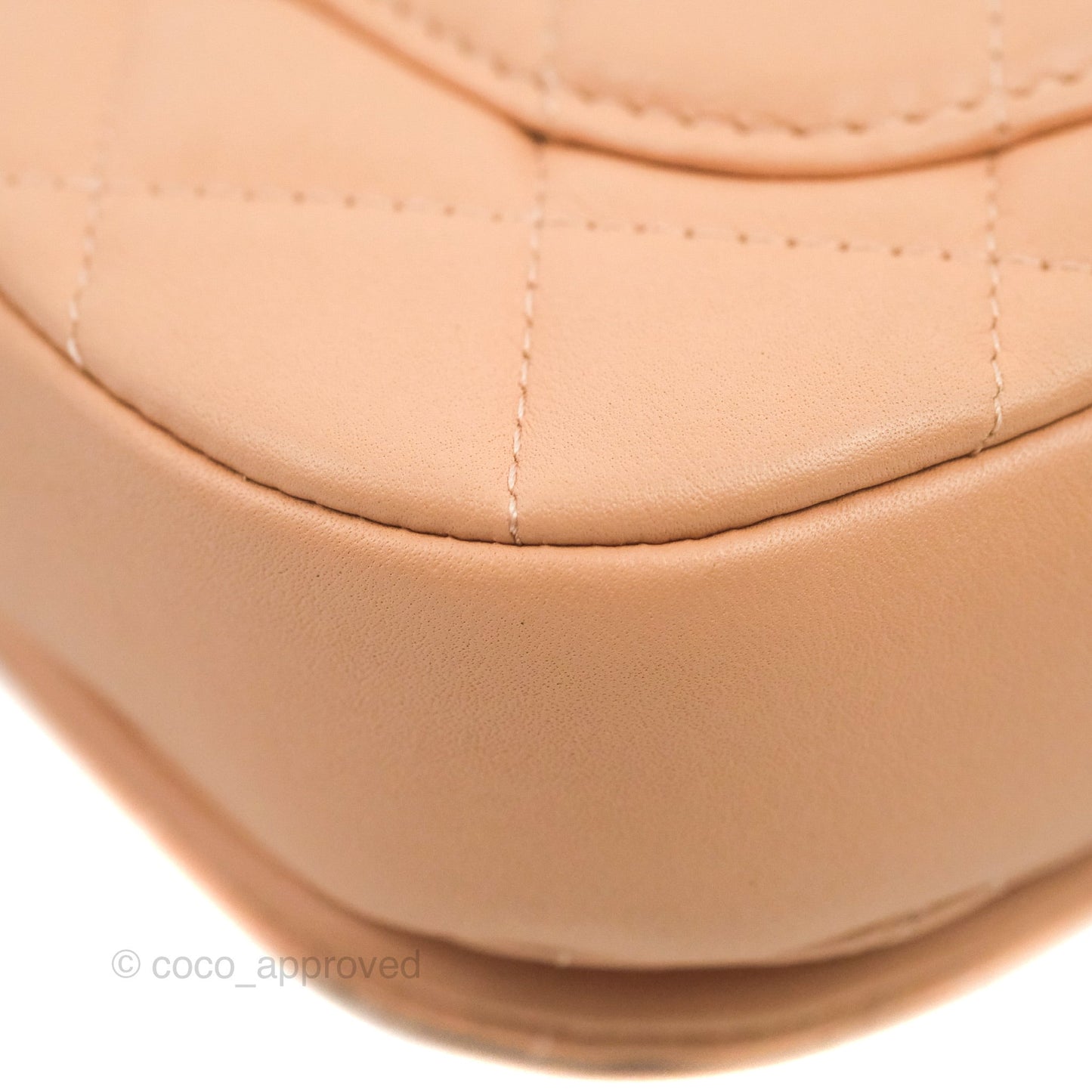 Chanel Clutch with Chain Beige Pink Calfskin Aged Gold Hardware