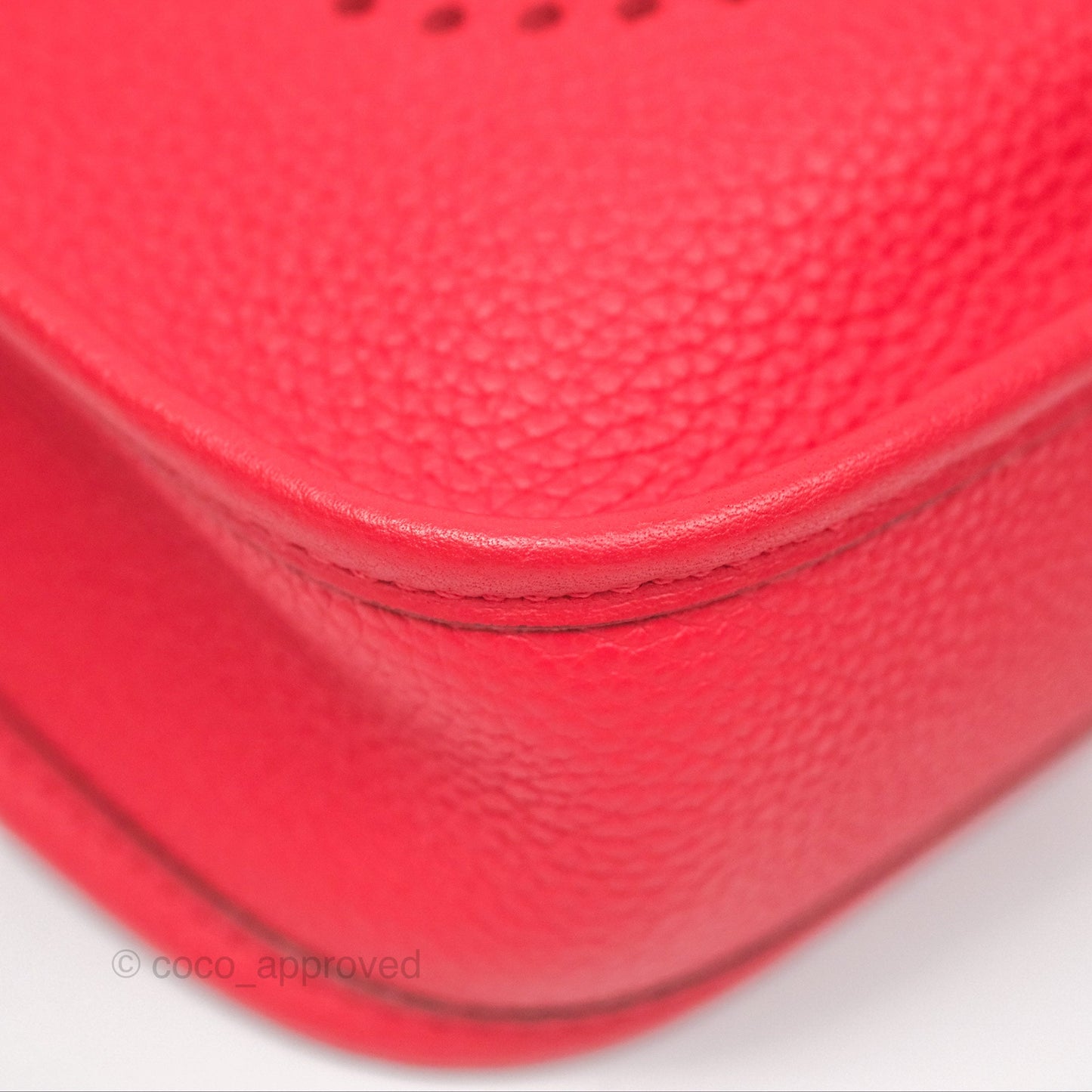 Hermès Mini Evelyne 16 Amazone Rouge de Coeur TM Palladium Hardware