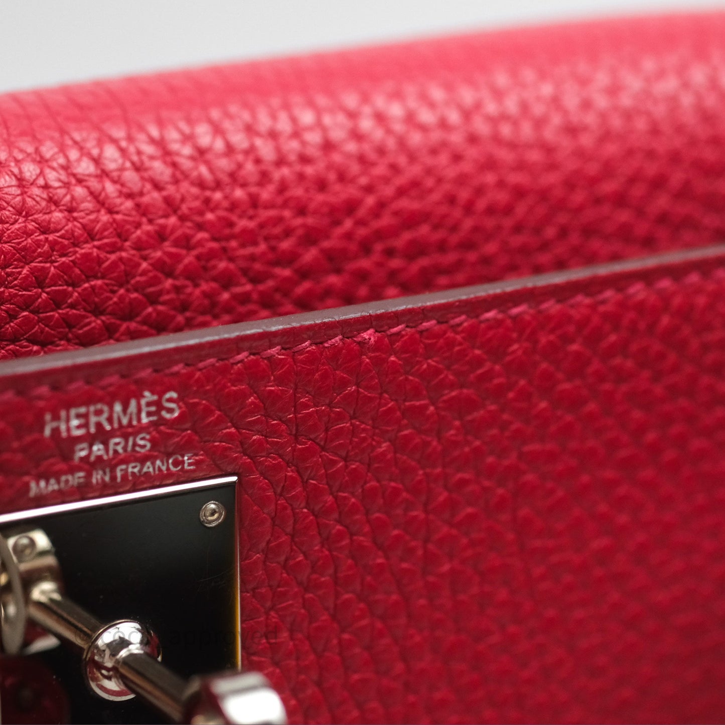 Hermès Kelly Ado Backpack Red Rouge Clemence Palladium Hardware