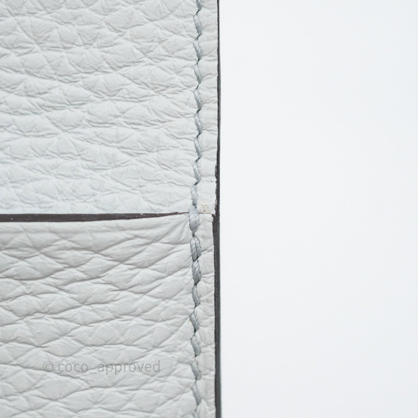 Hermès Halzan 25 Bleu Pale 08 Clemence Palladium Hardware