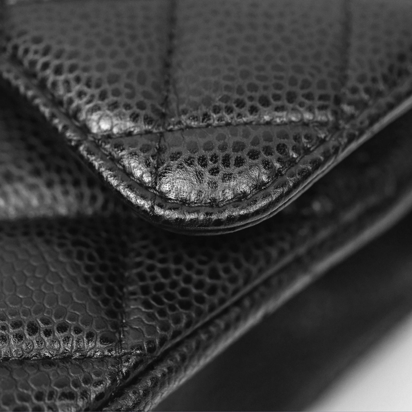Chanel Small Classic Flap Quilted Black Caviar Silver Hardware