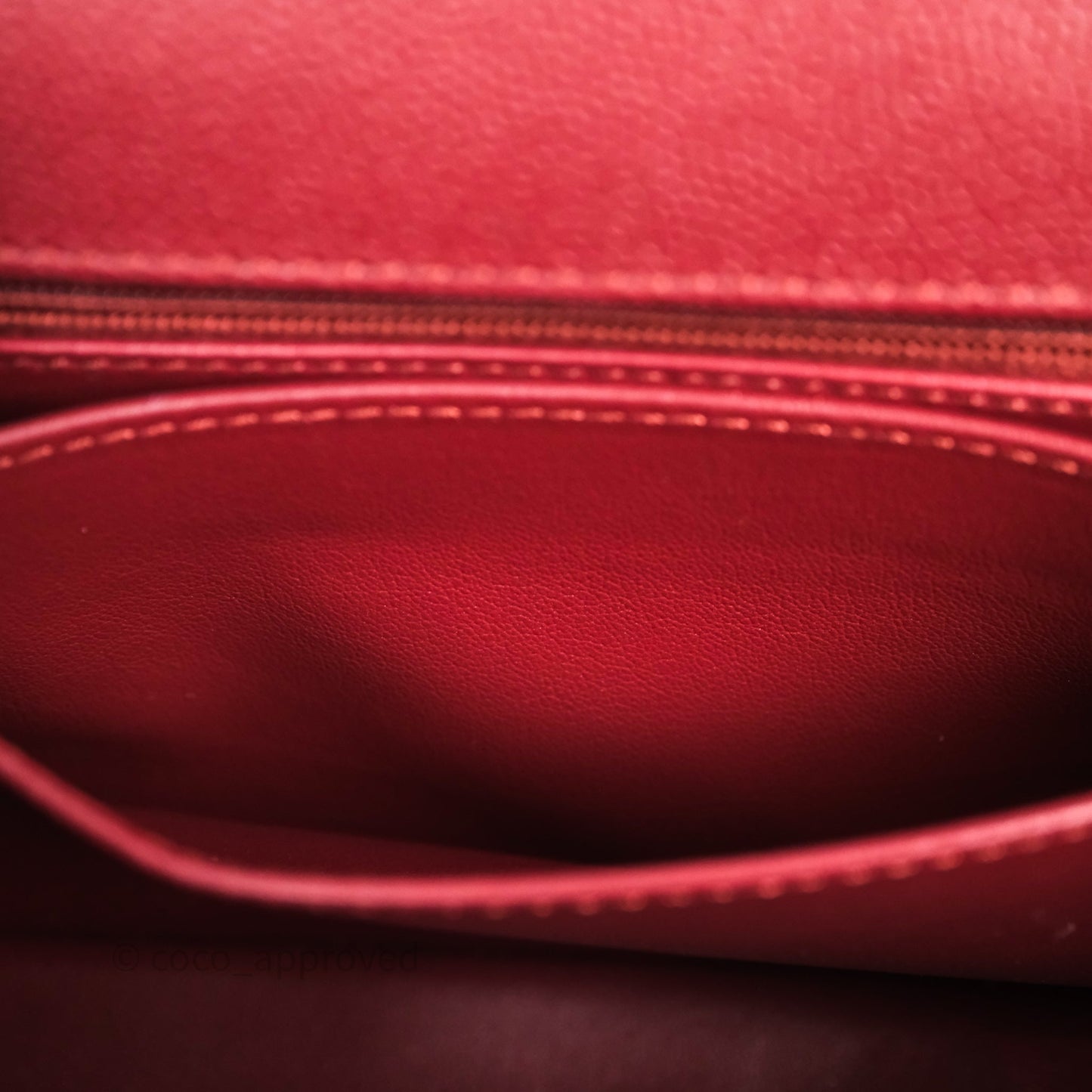 Chanel Small Coco Handle Quilted Red Burgundy Caviar Gold Hardware