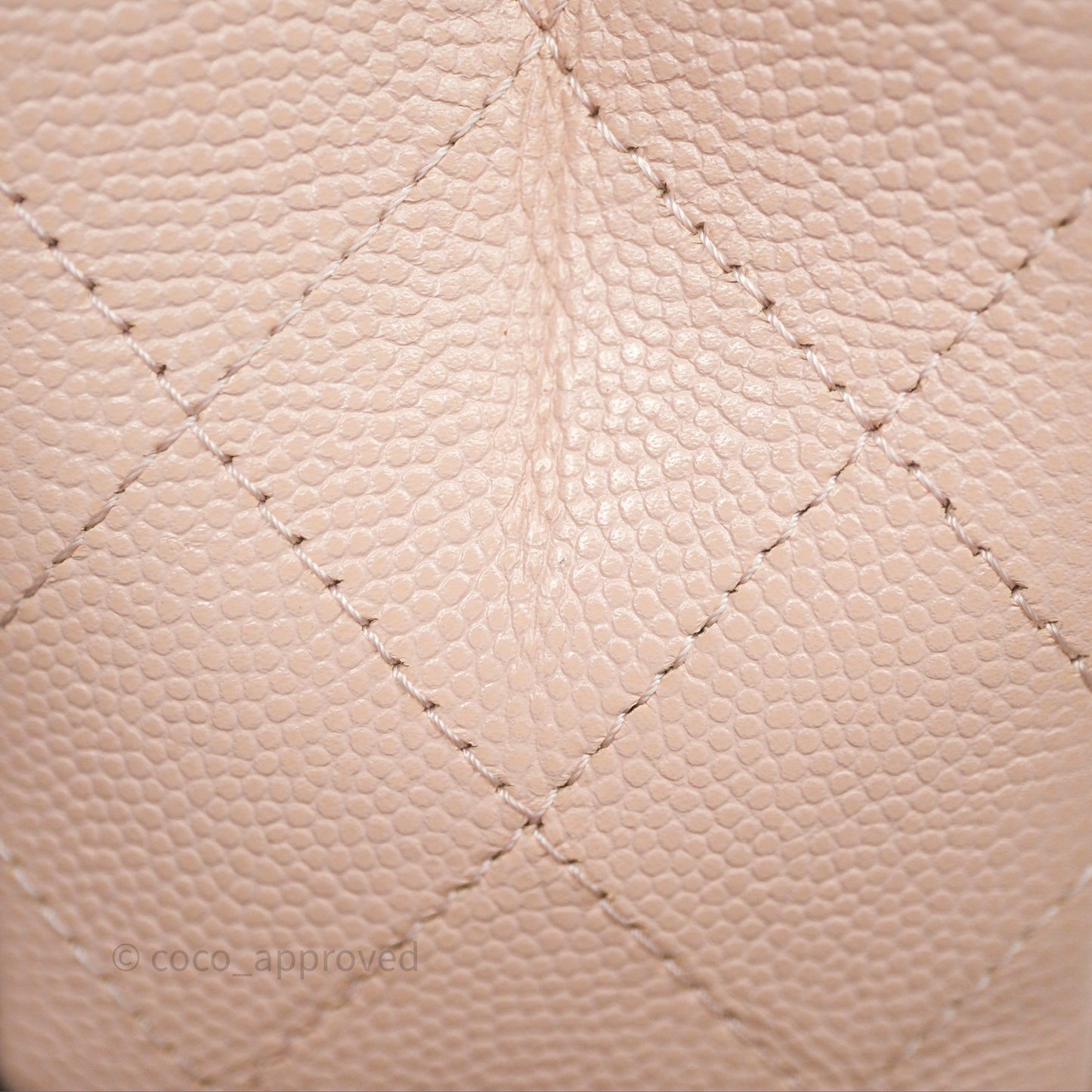 Chanel Small Classic Flap Quilted Rose Clair Caviar Gold Hardware
