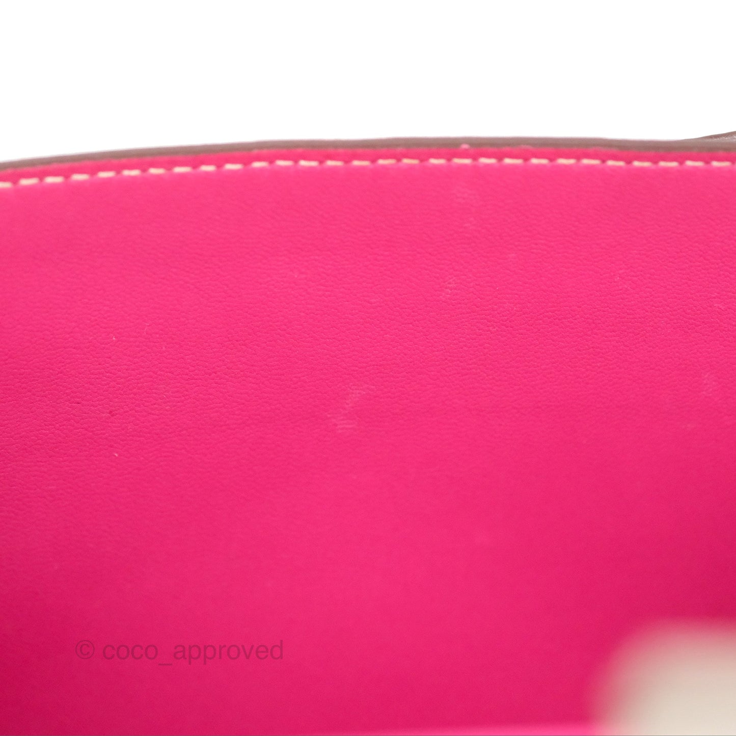 Hermès Constance Mini 18cm Rose Tyrien Epsom Palladium Hardware