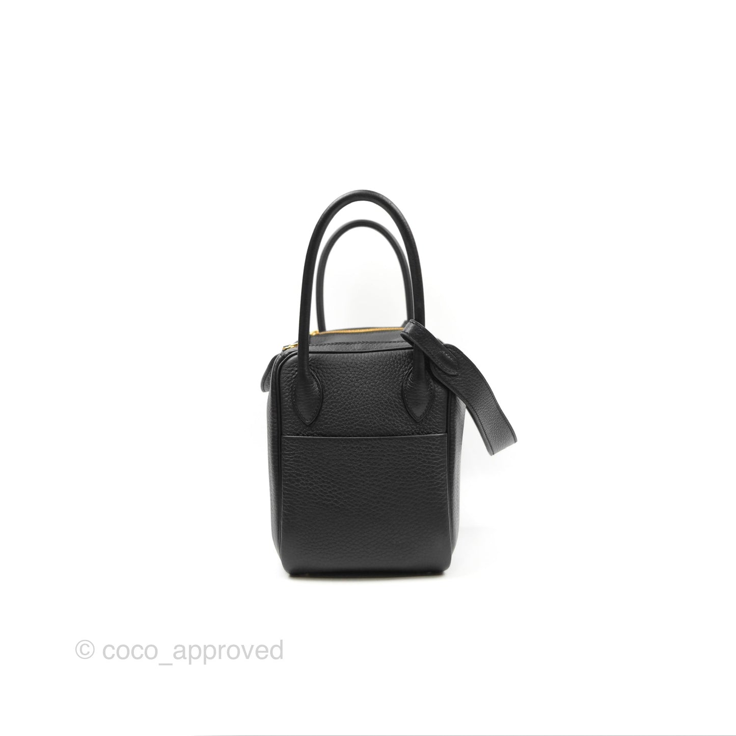 Hermès Lindy 26 Black Clemence Gold Hardware