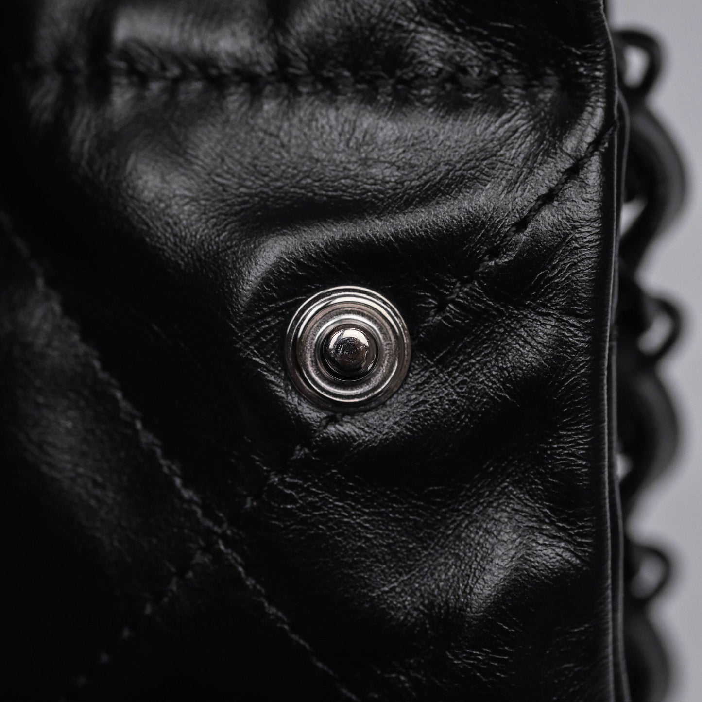 Chanel 22 Small Quilted So Black Shiny Crumpled Calfskin