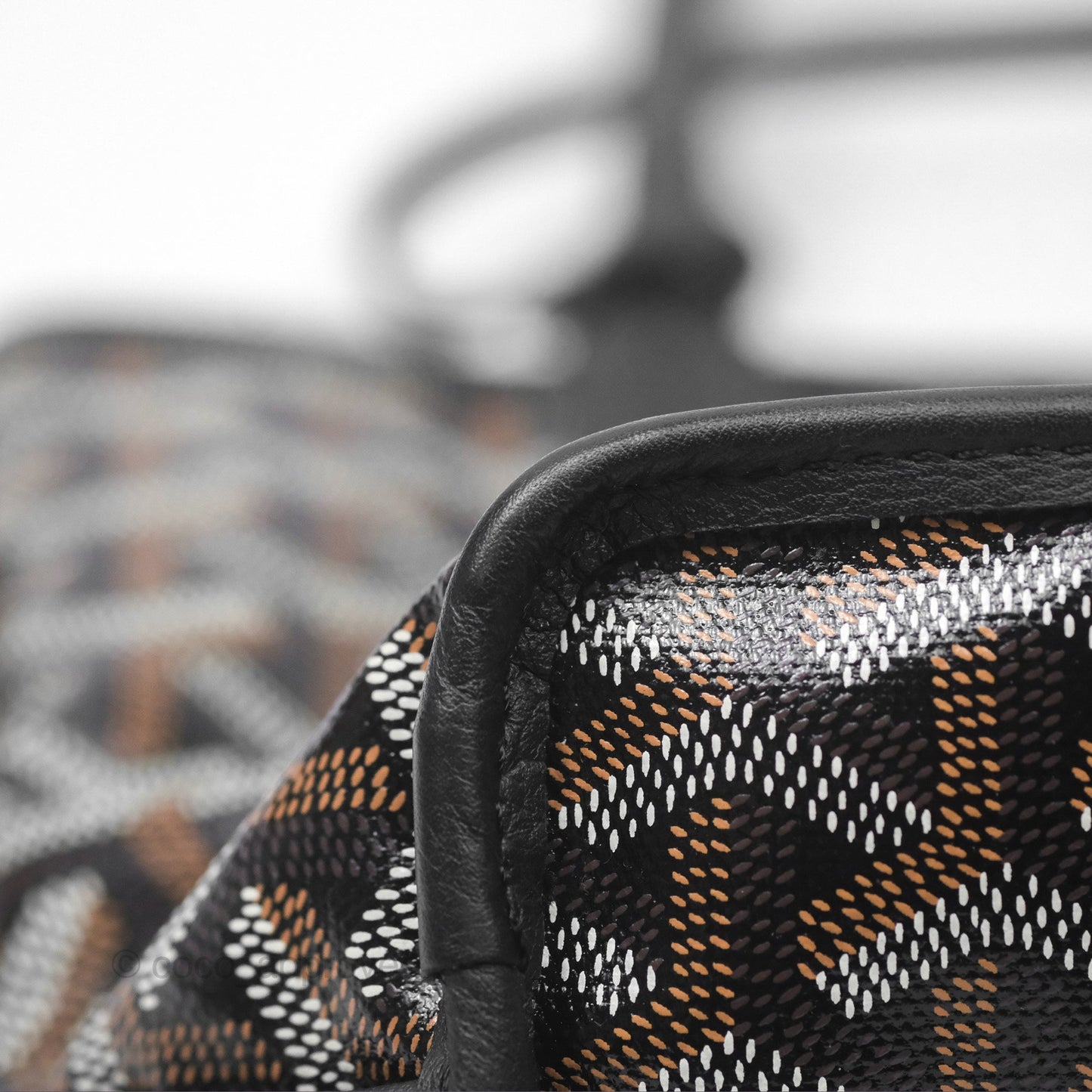 Goyard Anjou Mini Bag Goyardine Canvas Black