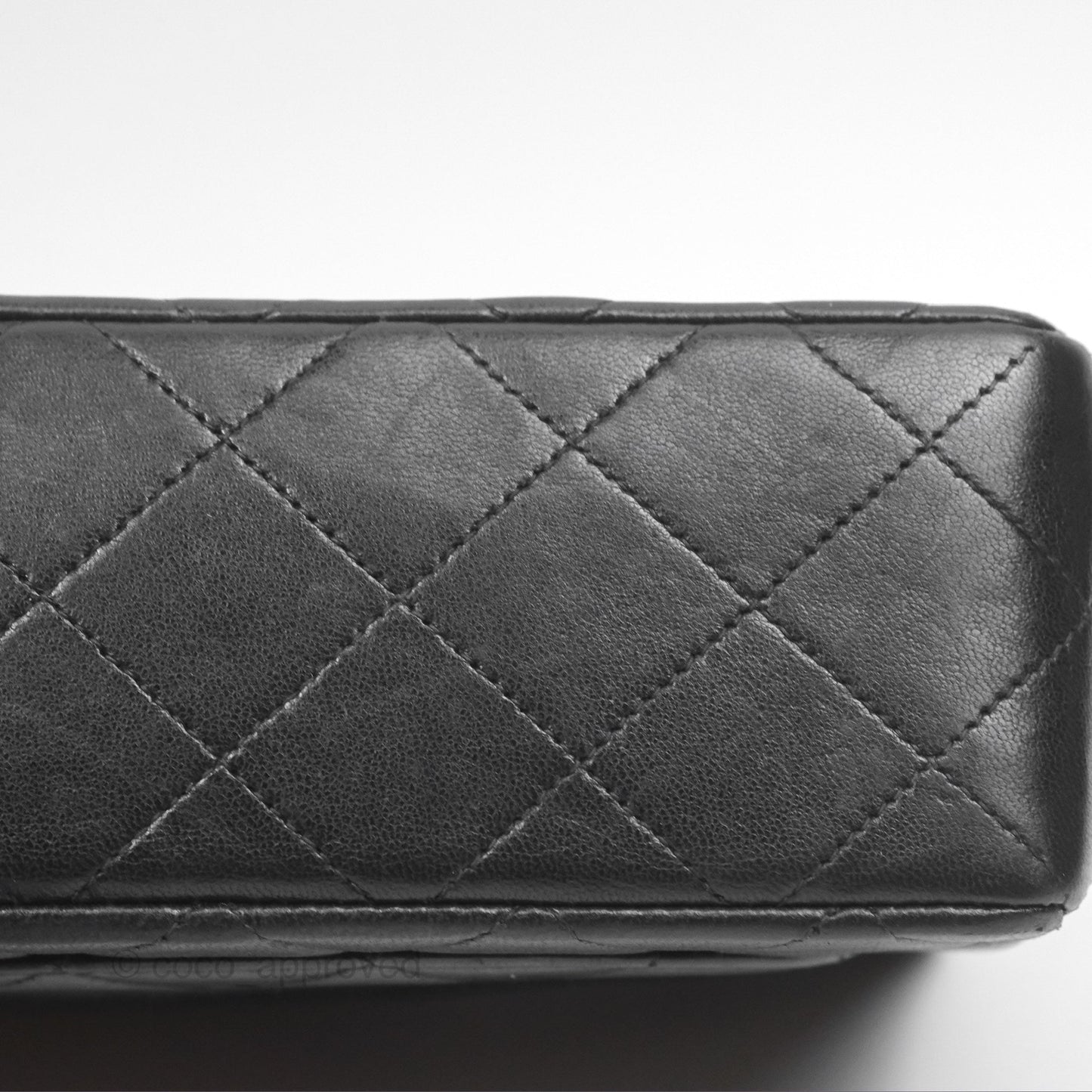 Chanel Vintage Mini Square Black Lambskin 24K Gold Hardware