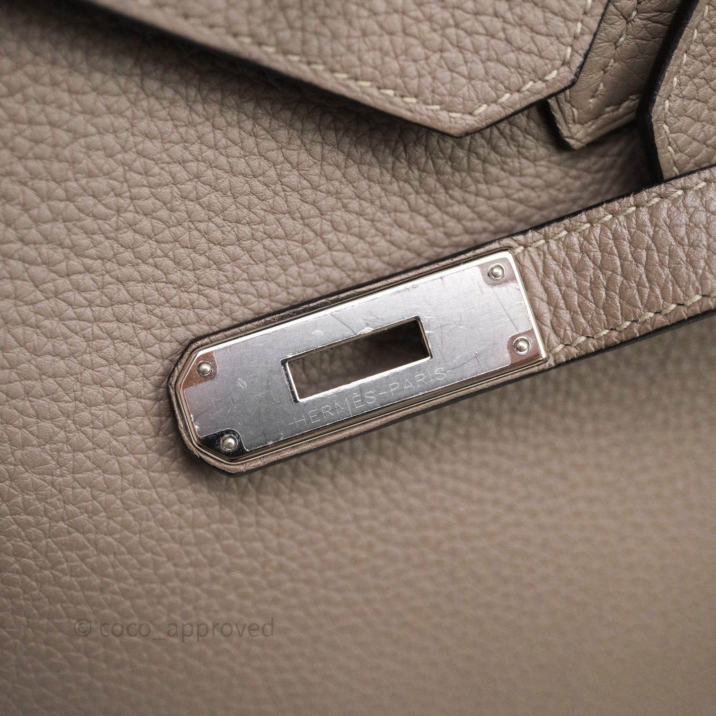 Hermès Birkin 30 Gris Asphalt M8 Togo Palladium Hardware