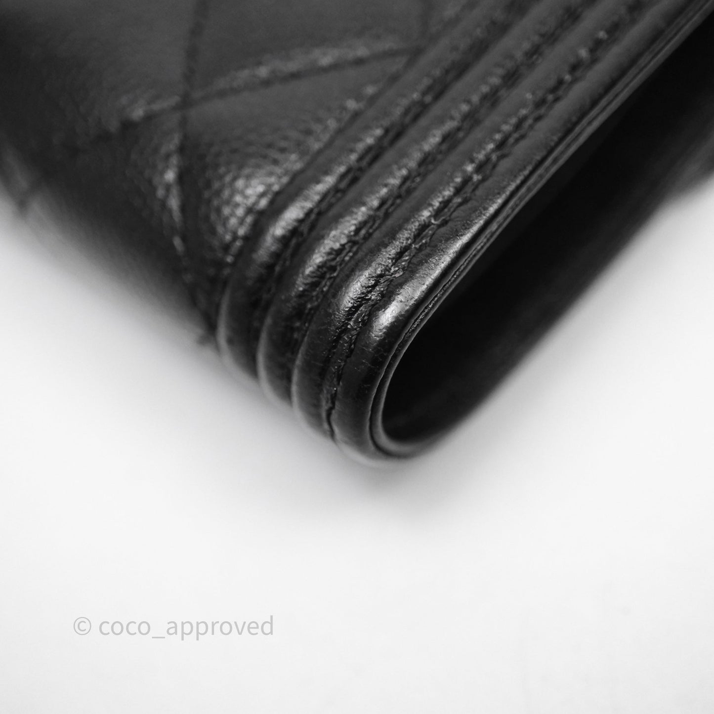 Chanel Small Boy Flap Wallet Black Caviar Gold Hardware