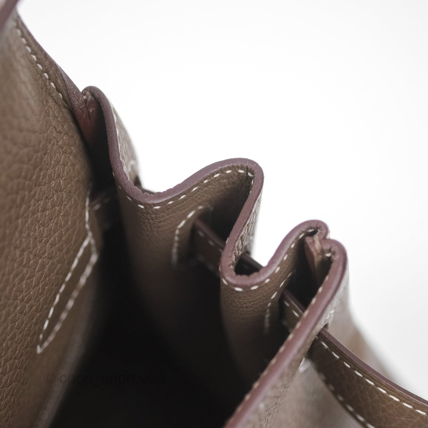 Hermès Kelly 28 Retourne Etoupe 18 Clemence Palladium Hardware