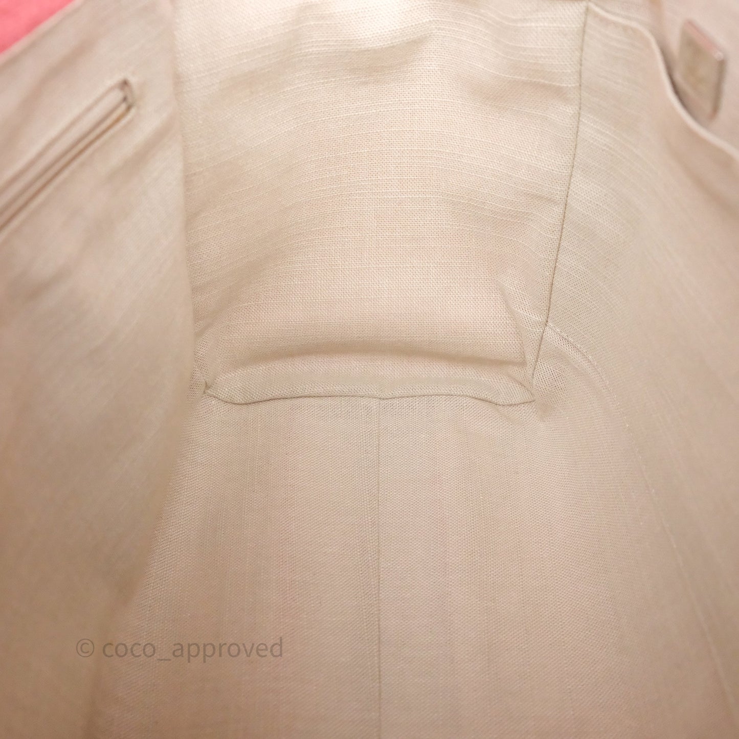 Chanel New Small Deauville Tote Pink Cotton Sliver Hardware