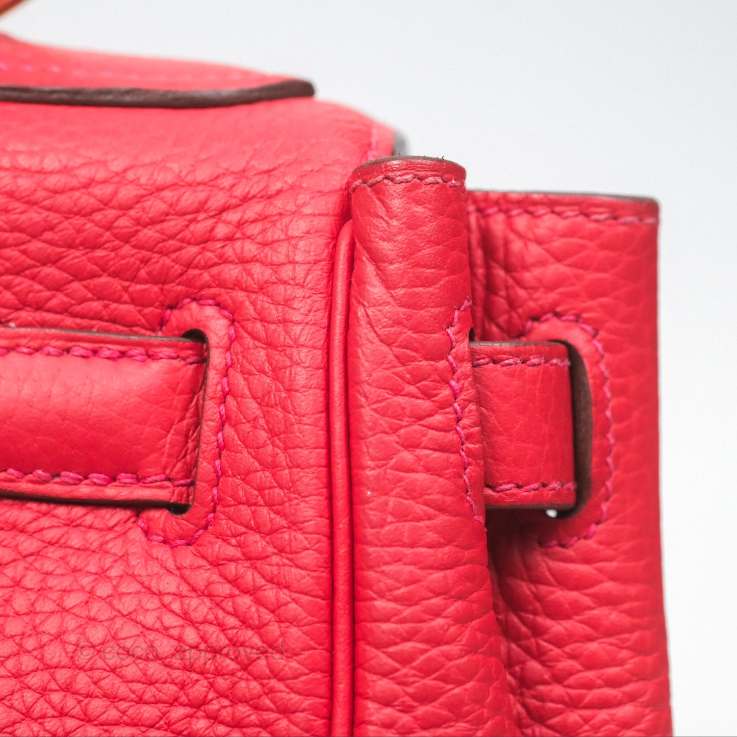 Hermès Kelly 28 Retourne Rouge Tomate S5 Clemence Gold Hardware