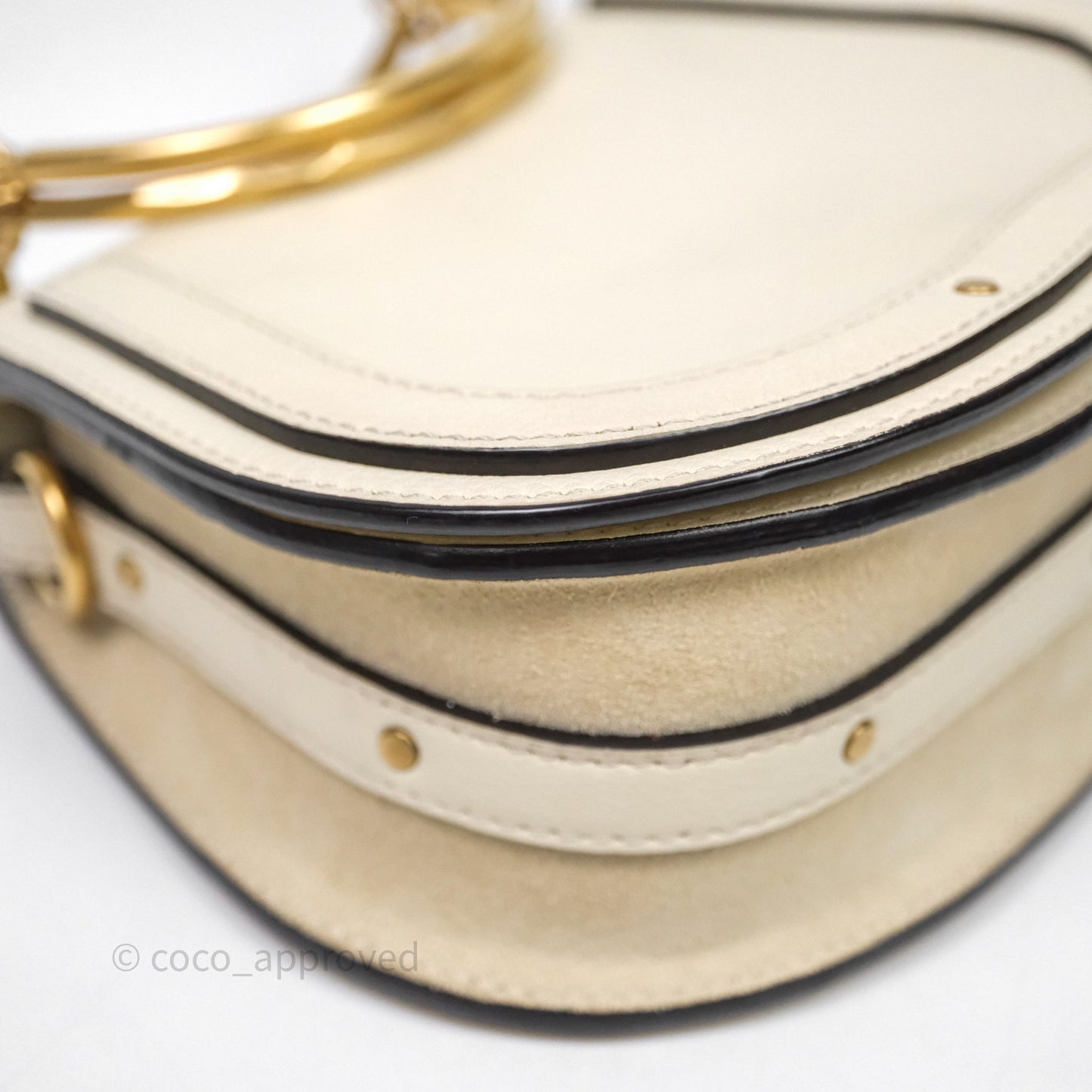 Chloé Nile Crossbody Bag White Calfskin