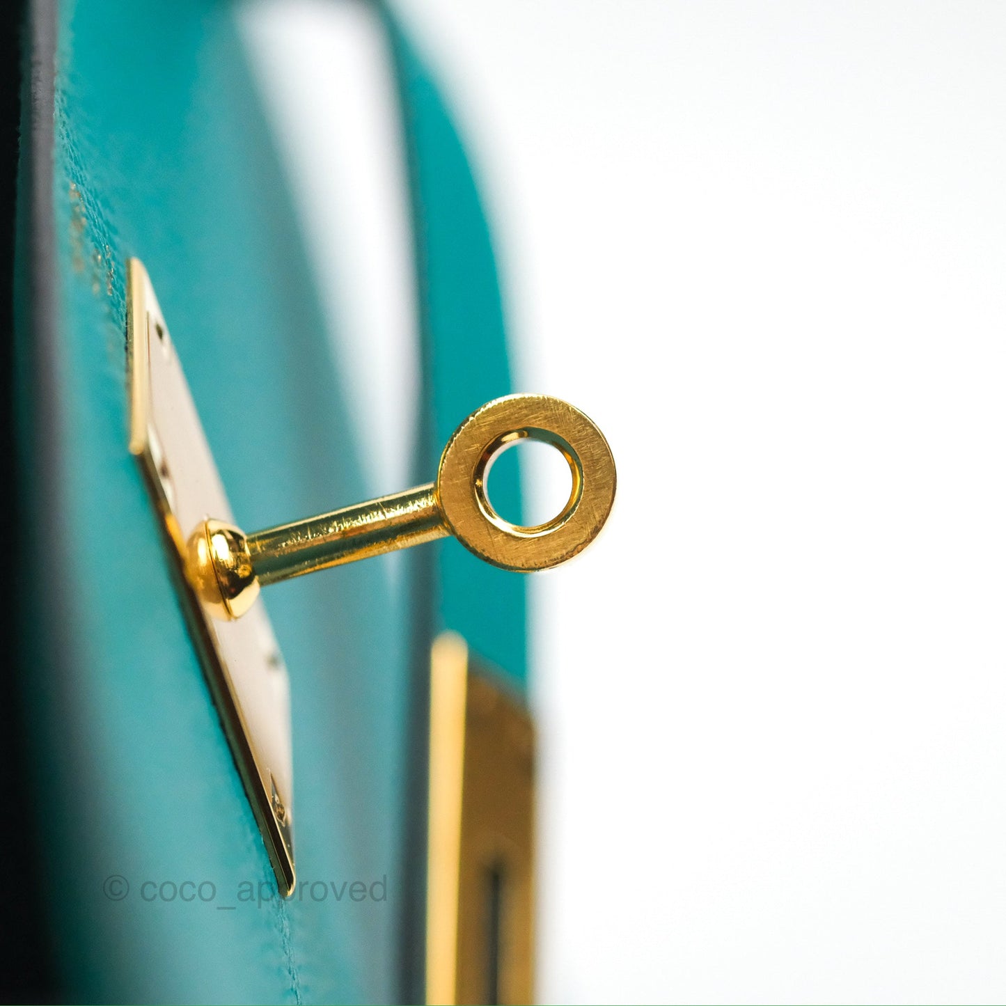 Hermès Sellier Kelly 28 Bleu Paon Epsom Gold Hardware