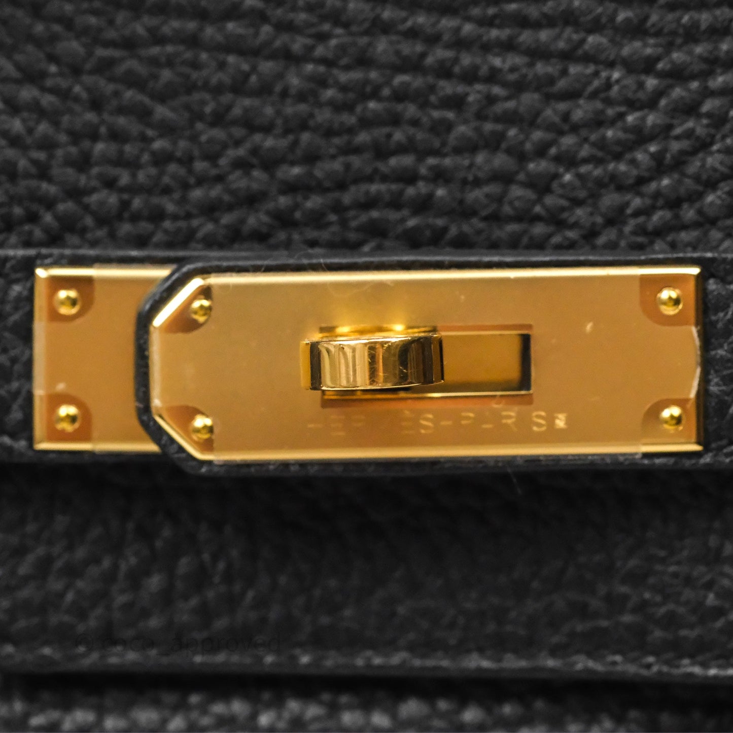 Hermès Birkin 35 Retourne Black Noir 89 Clemence Gold Hardware