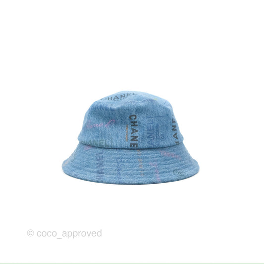 Chanel CC Denim Bucket Hat 22S