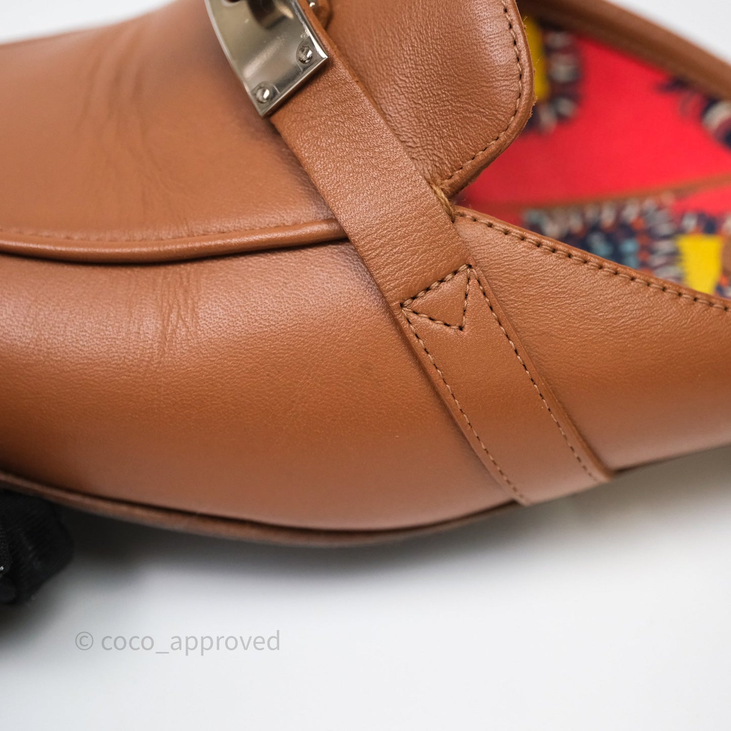 Hermès Oz Mules Calfskin Naturel Palladium Hardware Size 36