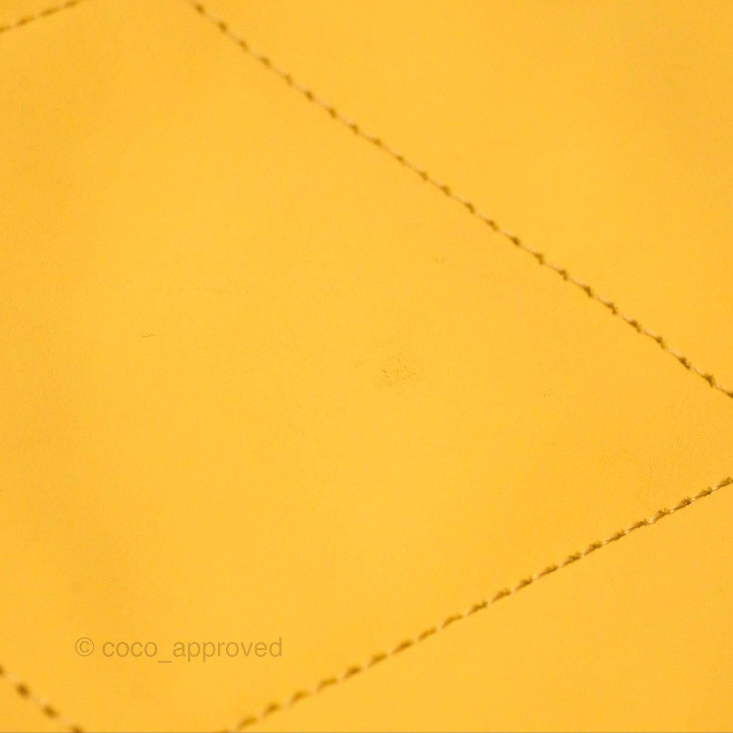 Chanel 22 Small Mustard Yellow Shiny Aged Calfskin Aged Gold Hardware