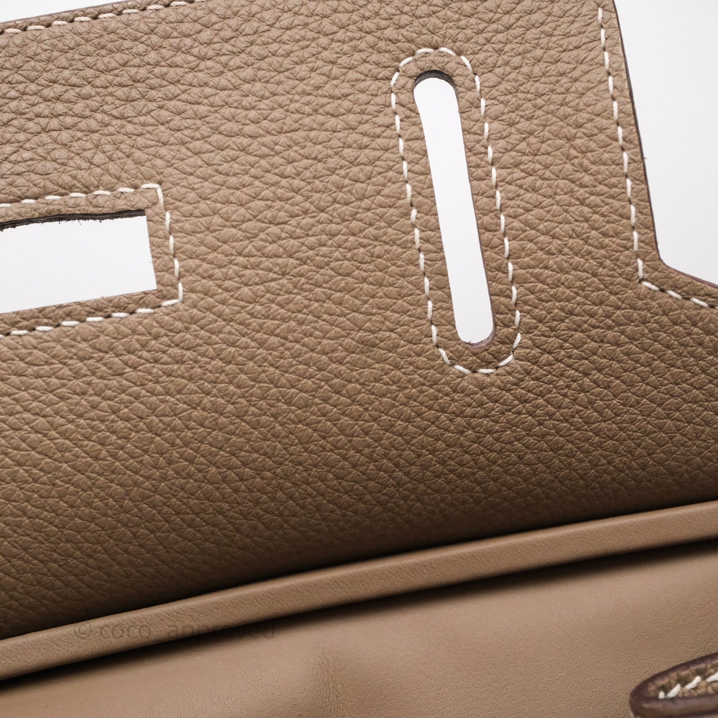 Hermès Hac a Dos PM Backpack Etoupe 18 Togo Palladium Hardware