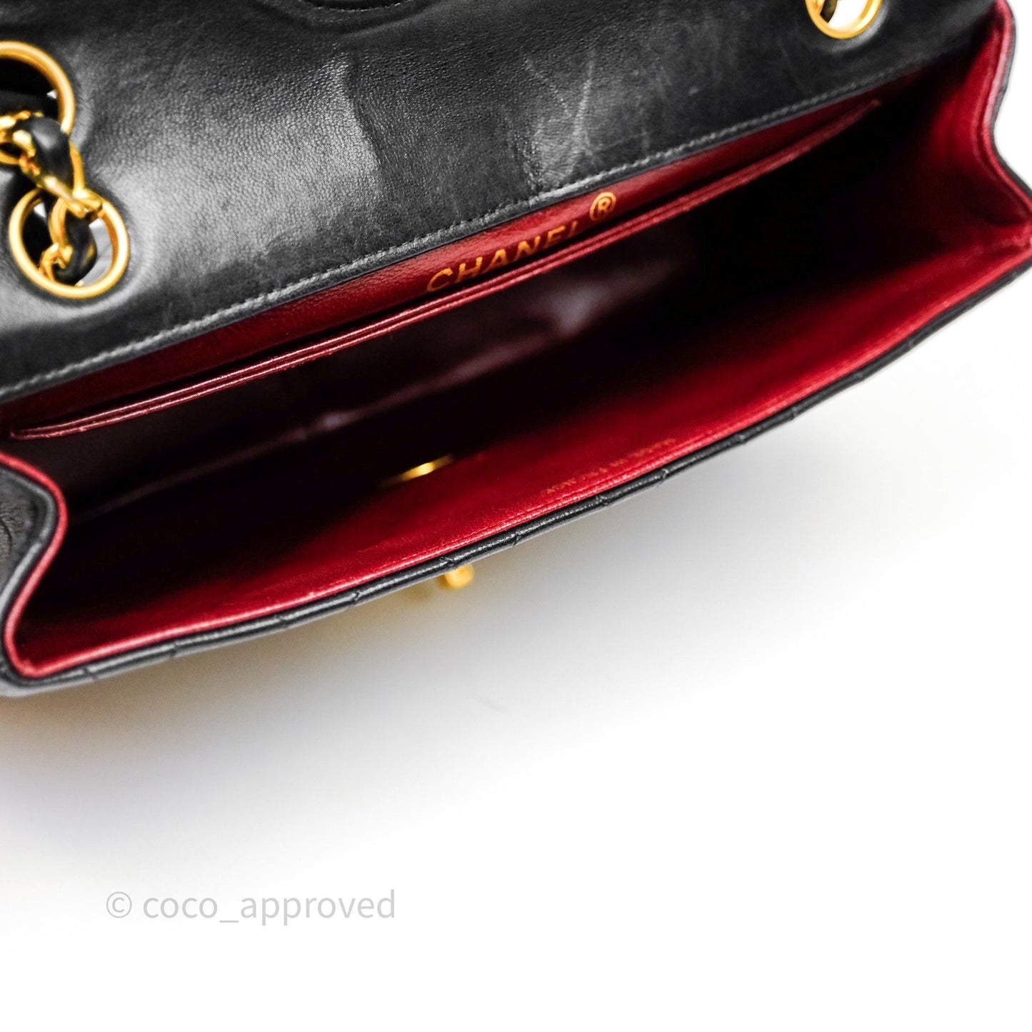 Chanel Matelasse Flap Bag Lambskin Black 24K Gold Hardware