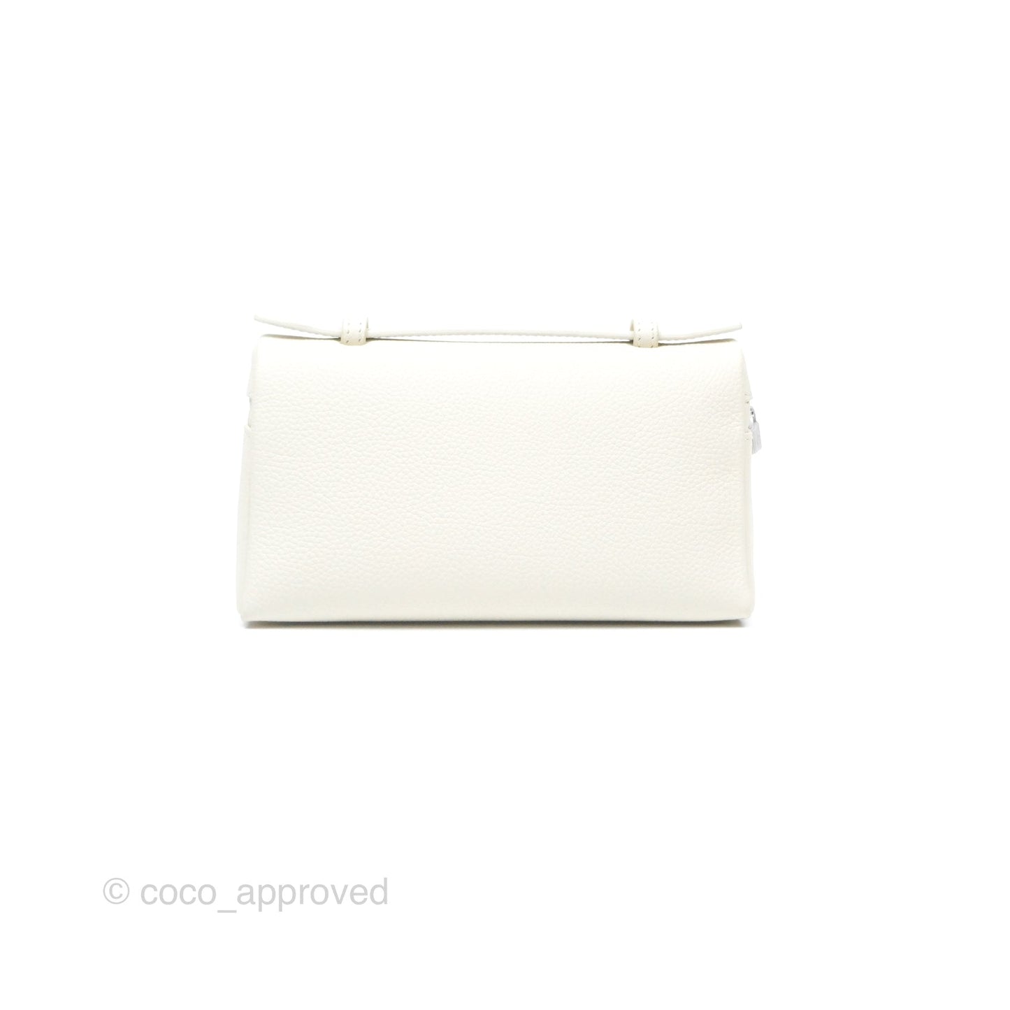 Loro Piana Extra Pocket L19 White Grained Calfskin