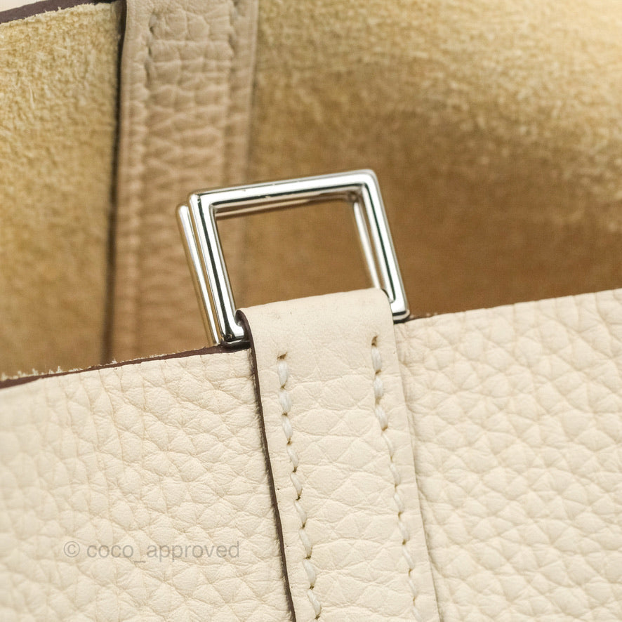 Hermès Picotin Lock 18 Nata Clemence Palladium Hardware