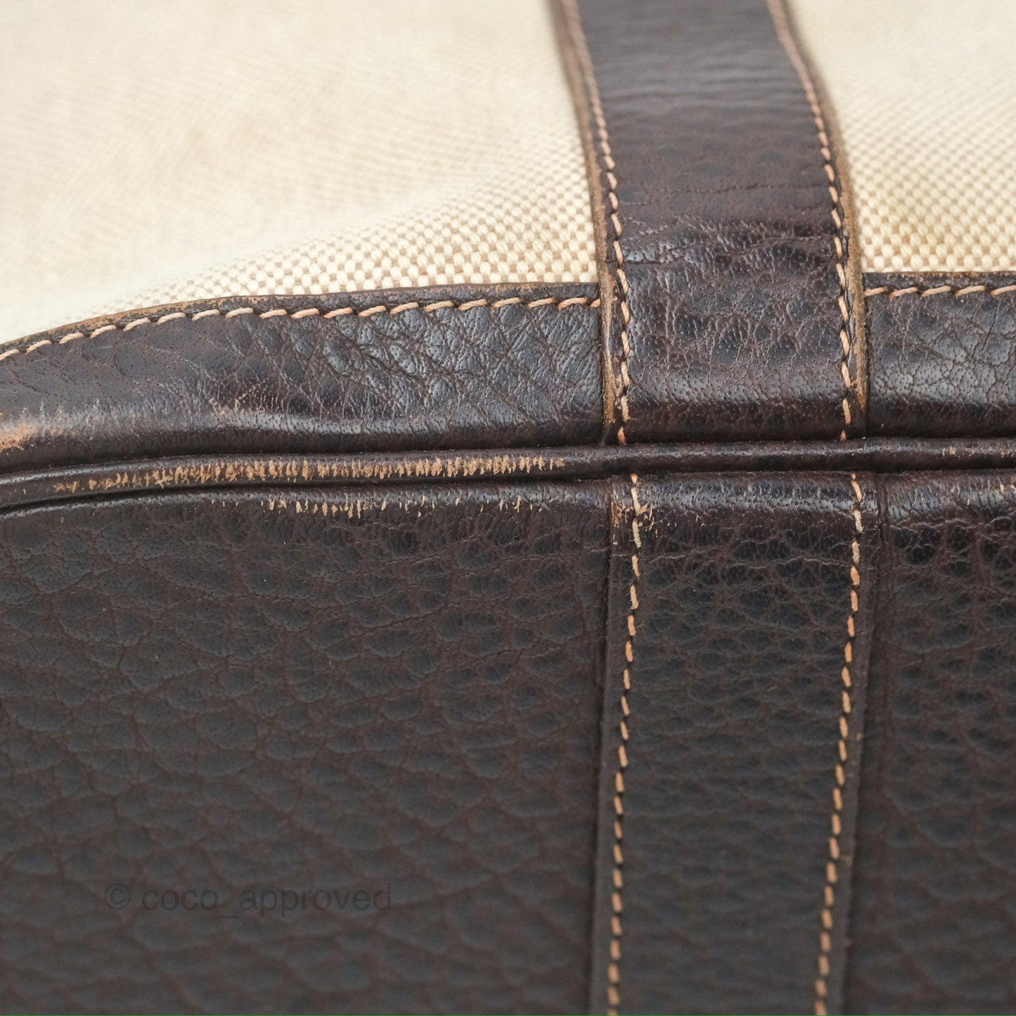 Hermès Garden Party 30 Canvas Brown/ Natural